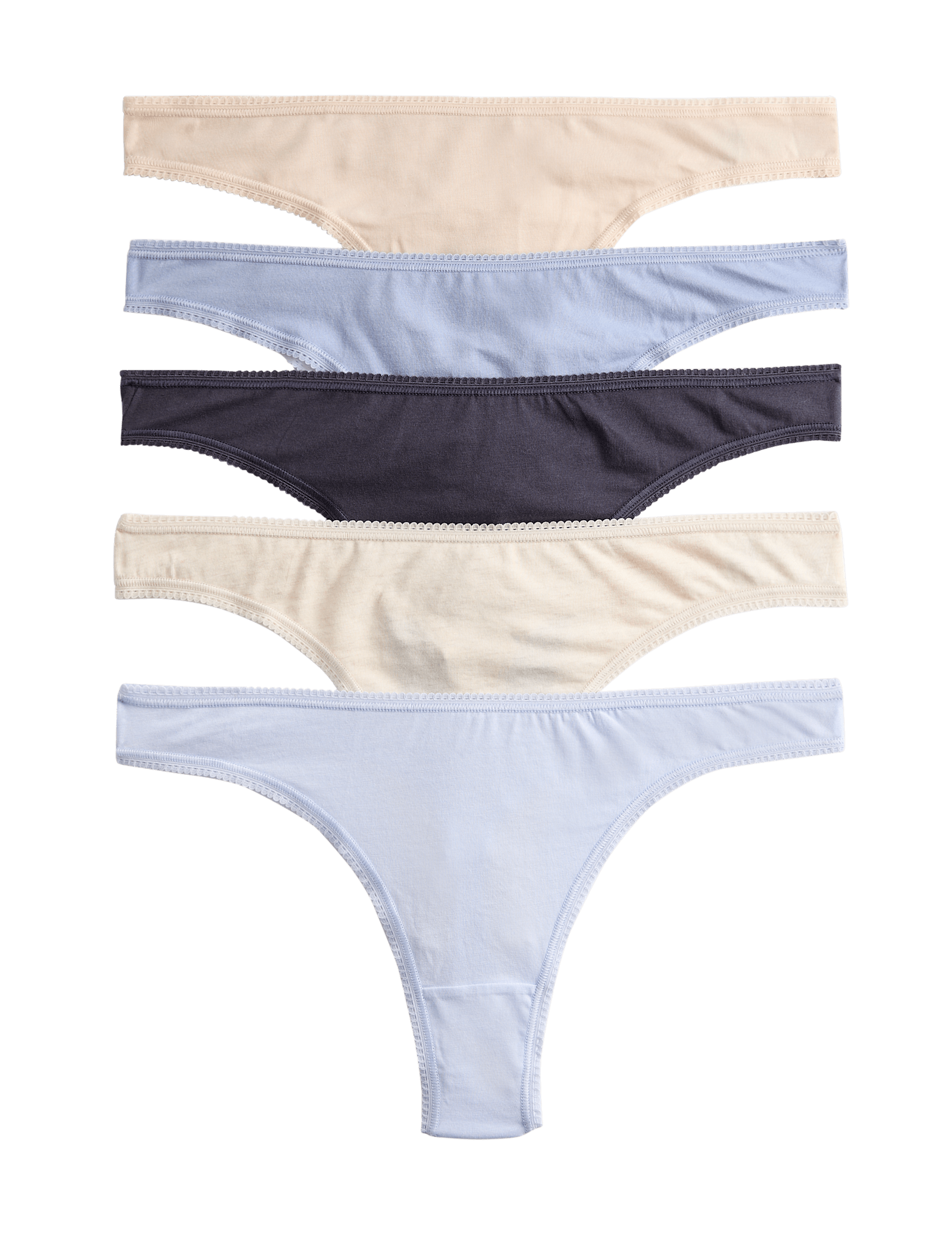 5 Pack Cotton Lycra Thongs - image 5