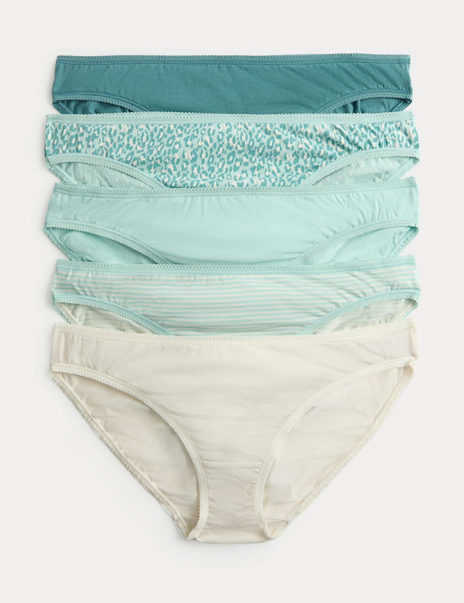 5pk Cotton Lycra Bikini Knickers - image 4