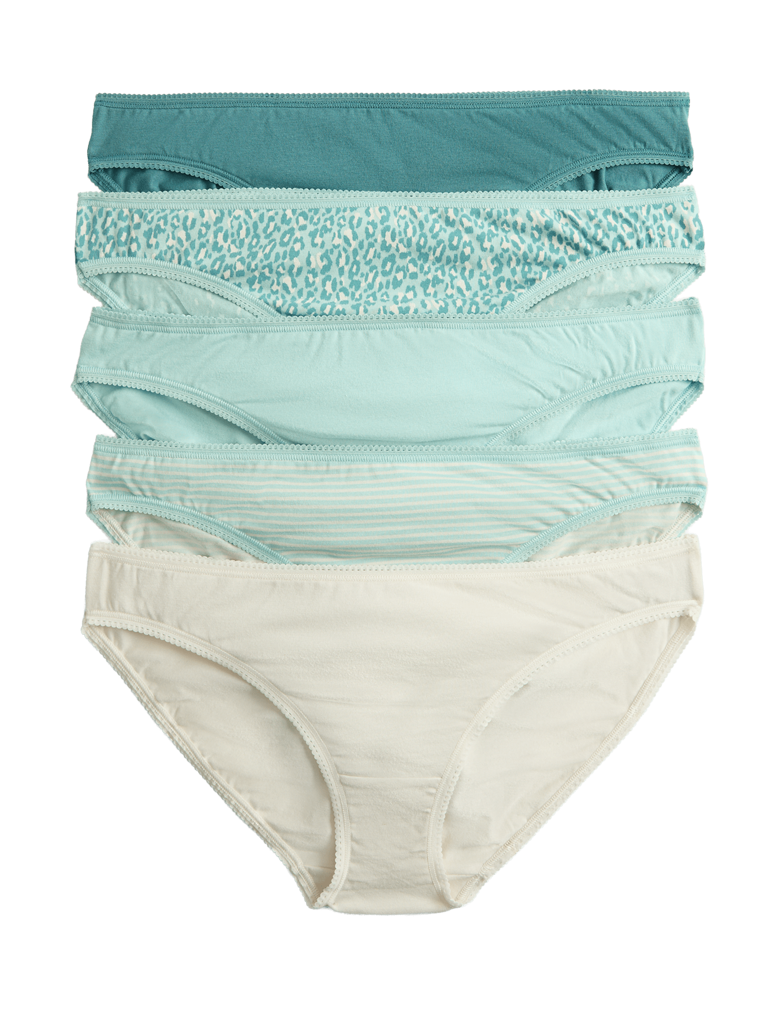 5pk Cotton Lycra Bikini Knickers - image 5