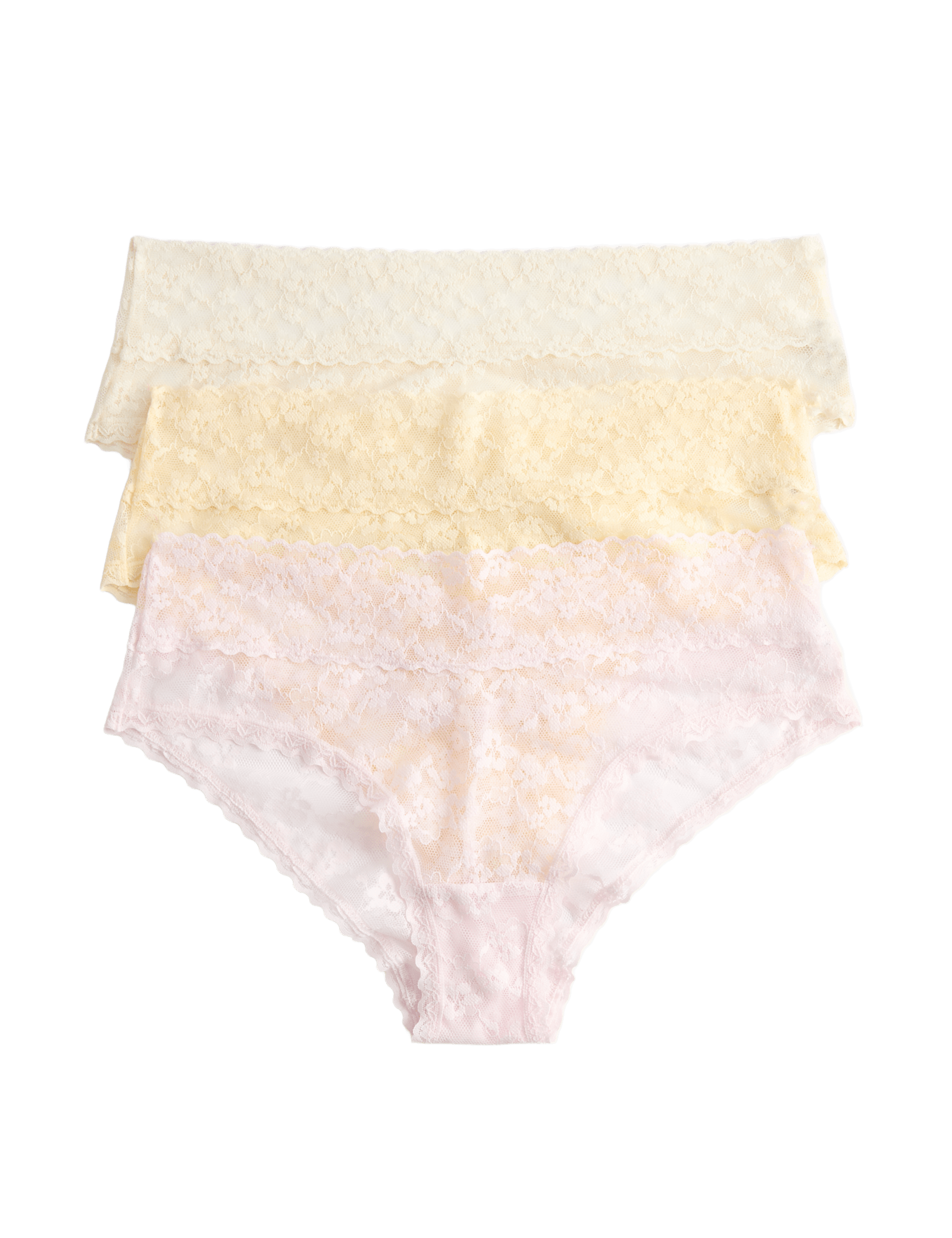 3 Pack Floral Lace Hipster Knickers - image 3