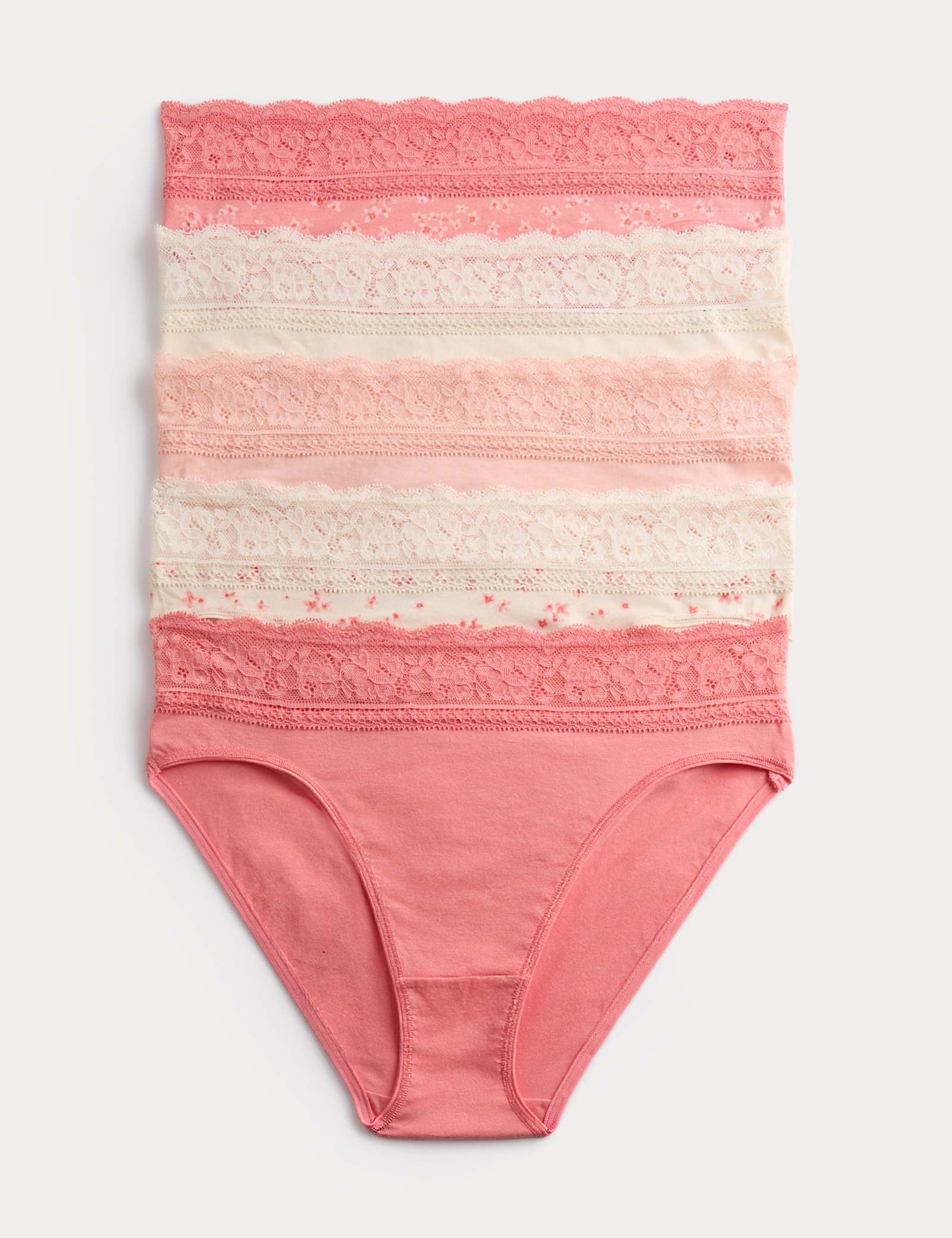 5pk Cotton Rich Printed High Leg Knickers - image 5