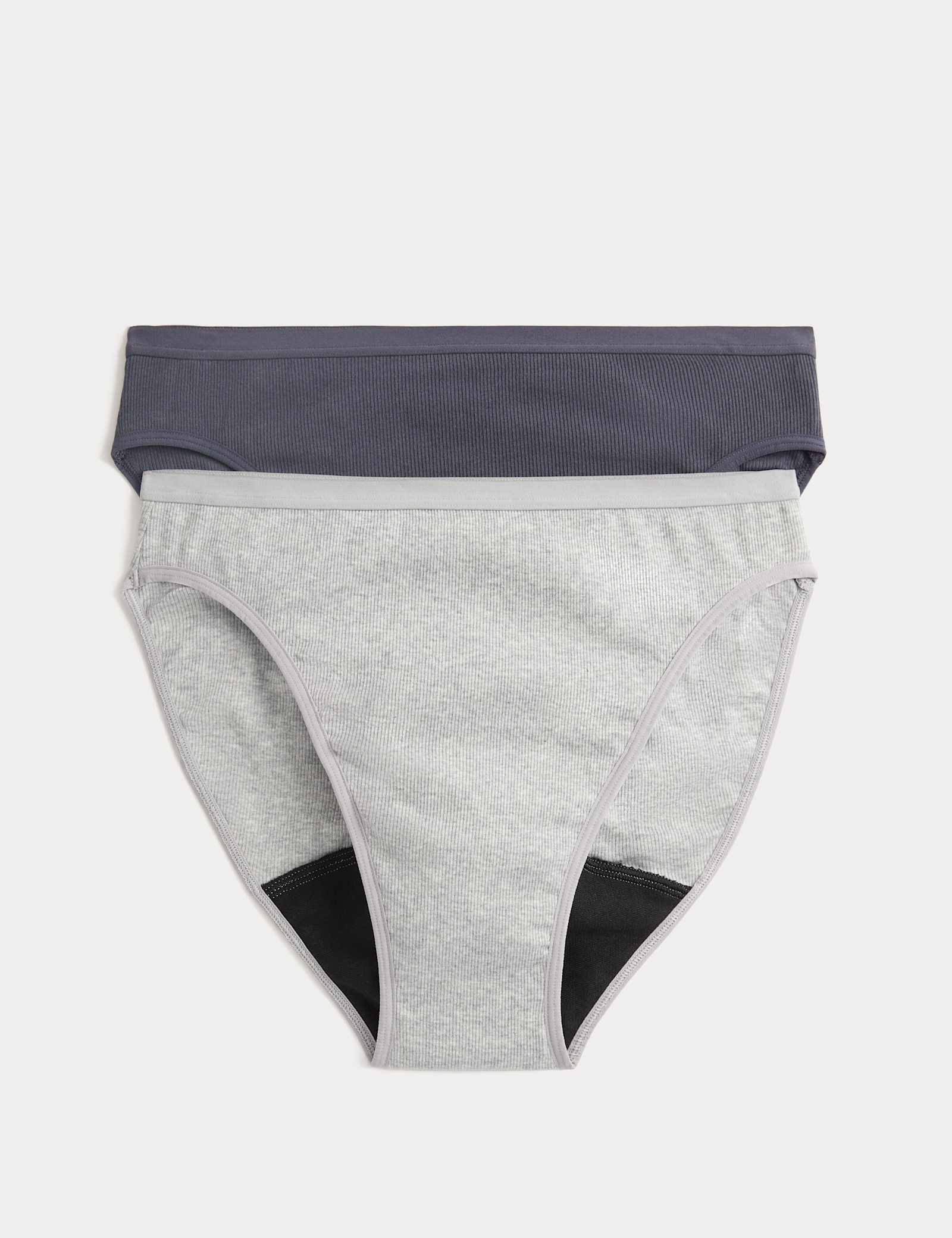 2 Pack Heavy Absorbency High Leg Period Knickers - image 2