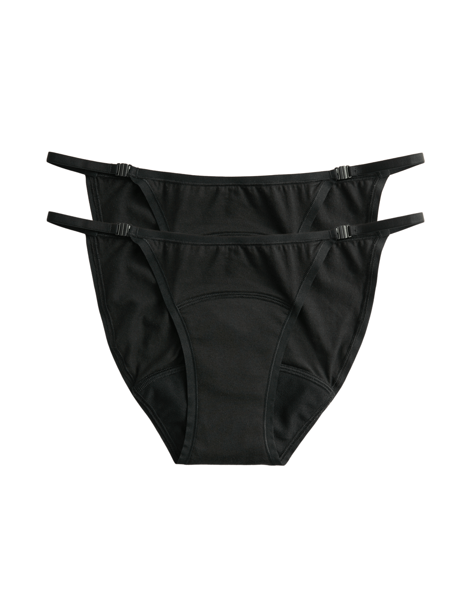 2pk Adaptable Clasp Period Bikini Knickers - image 3