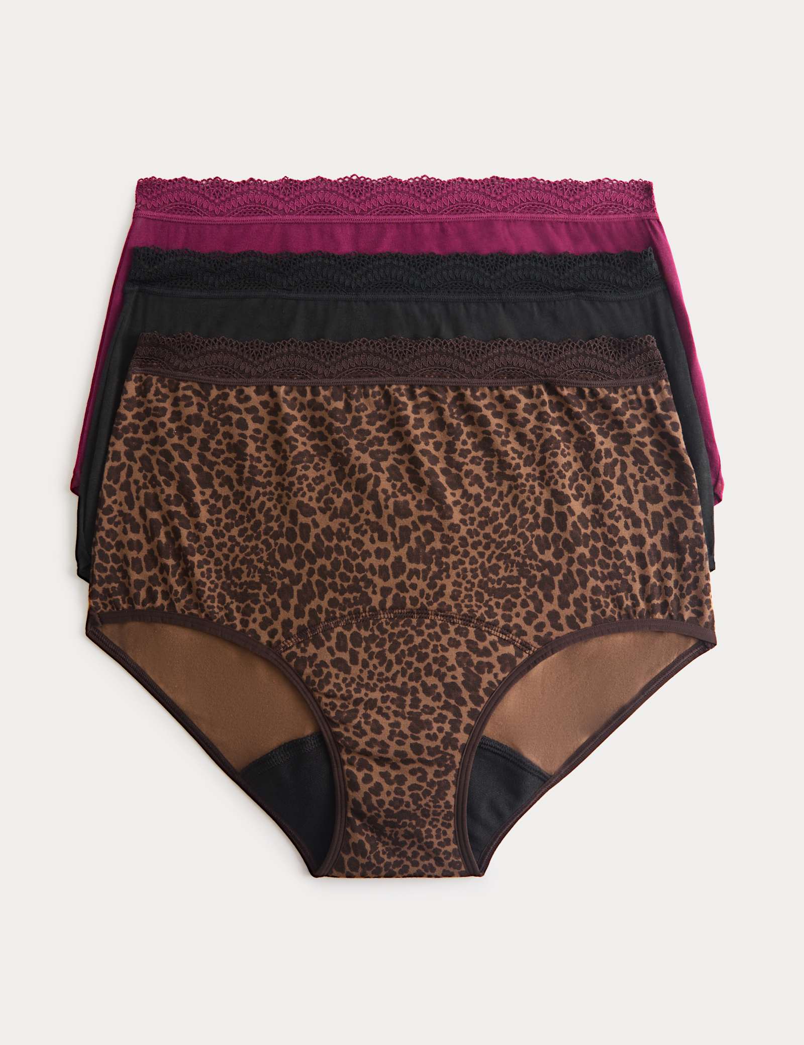 3 Pack Heavy Absorbency Period Full Briefs - image 2