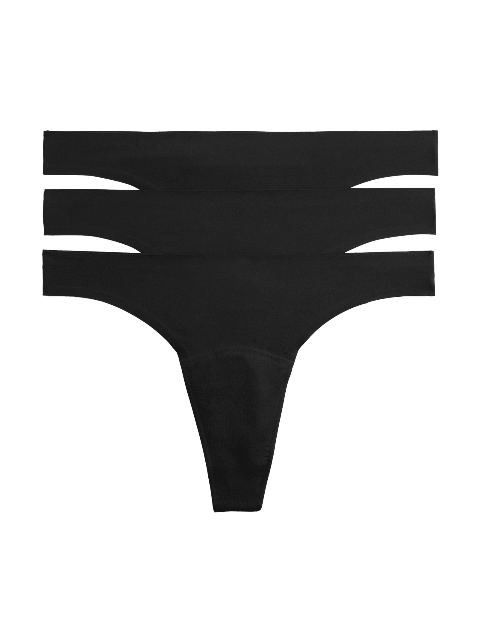 3 Pack No VPL Light Absorbency Period Thongs - image 5