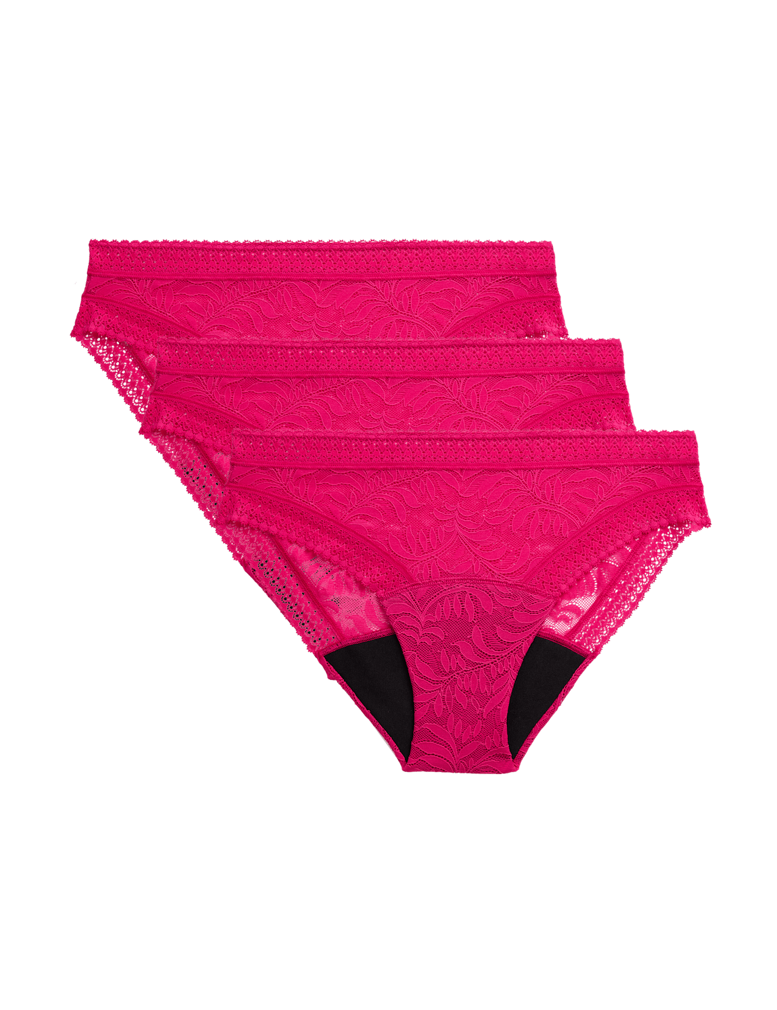 3pk Heavy Absorbency Period Bikini Knickers - image 3