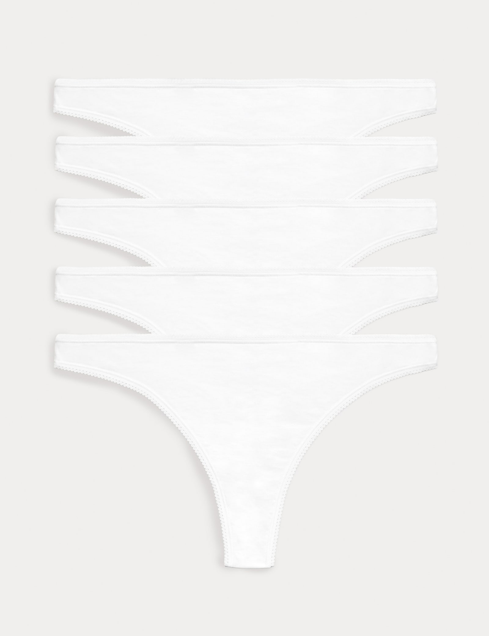 5pk Pure Cotton Thongs - image 5