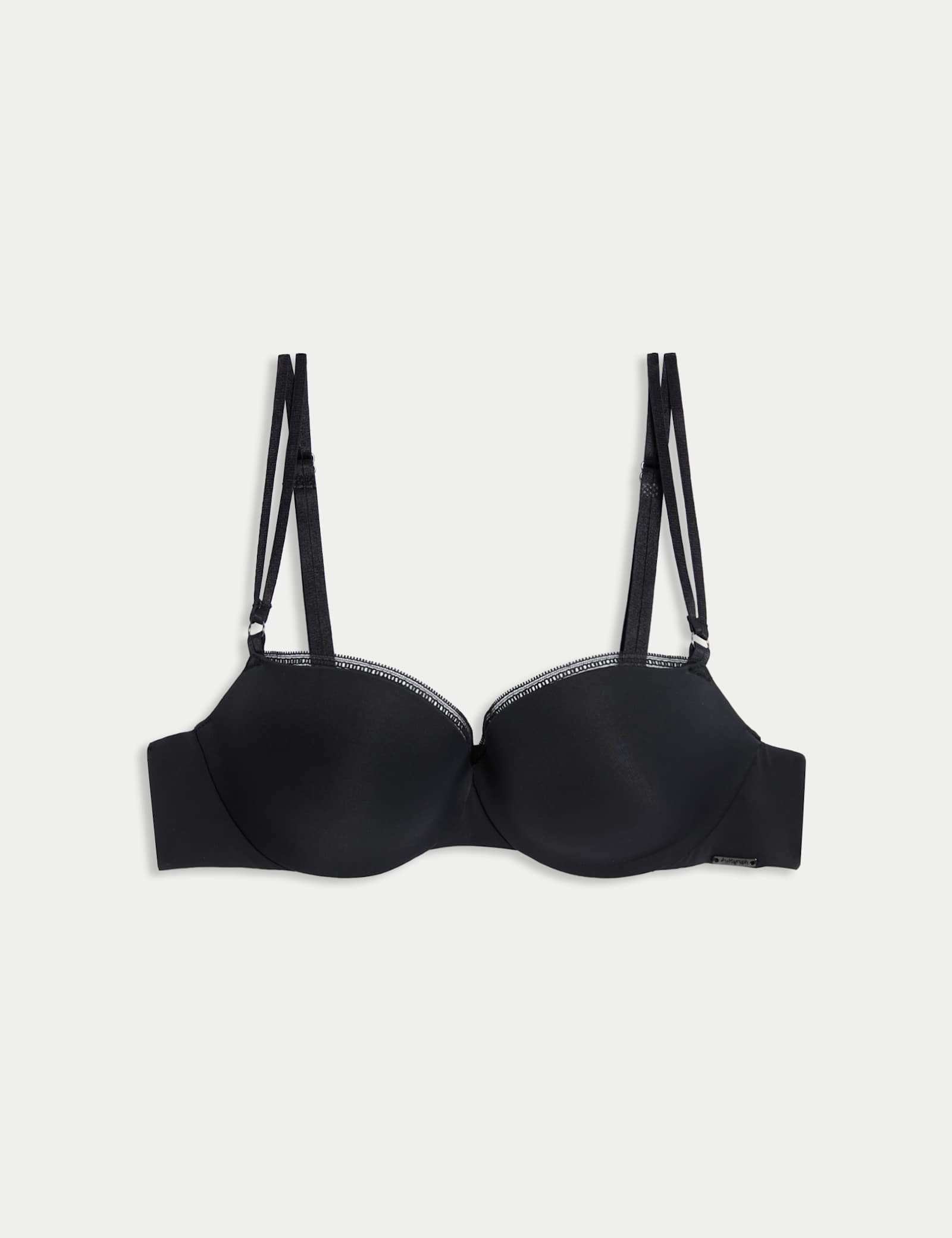 Boston Microfibre Wired Push Up Balcony Bra - image 1