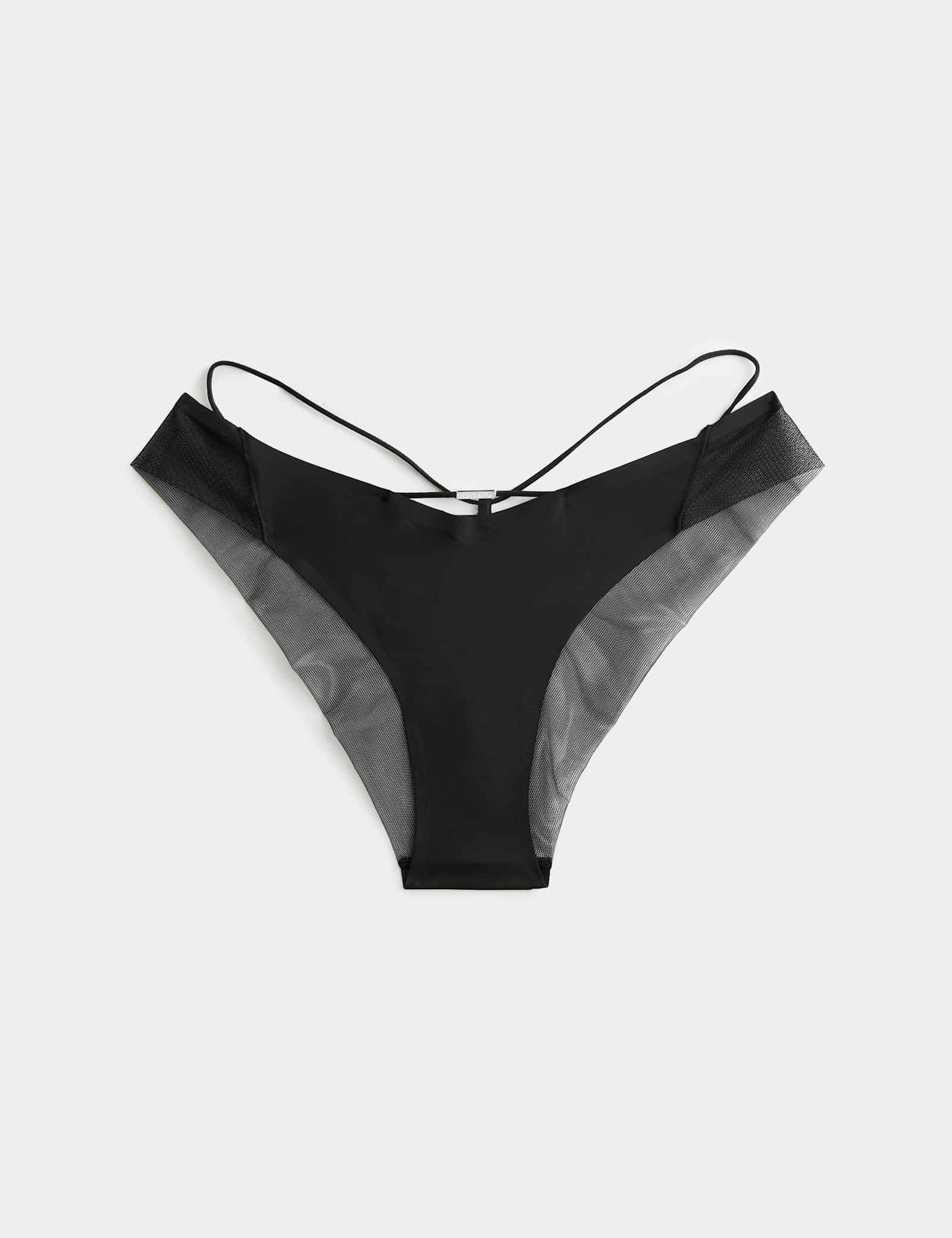 Black Label Micro & Mesh Miami Knickers - image 1