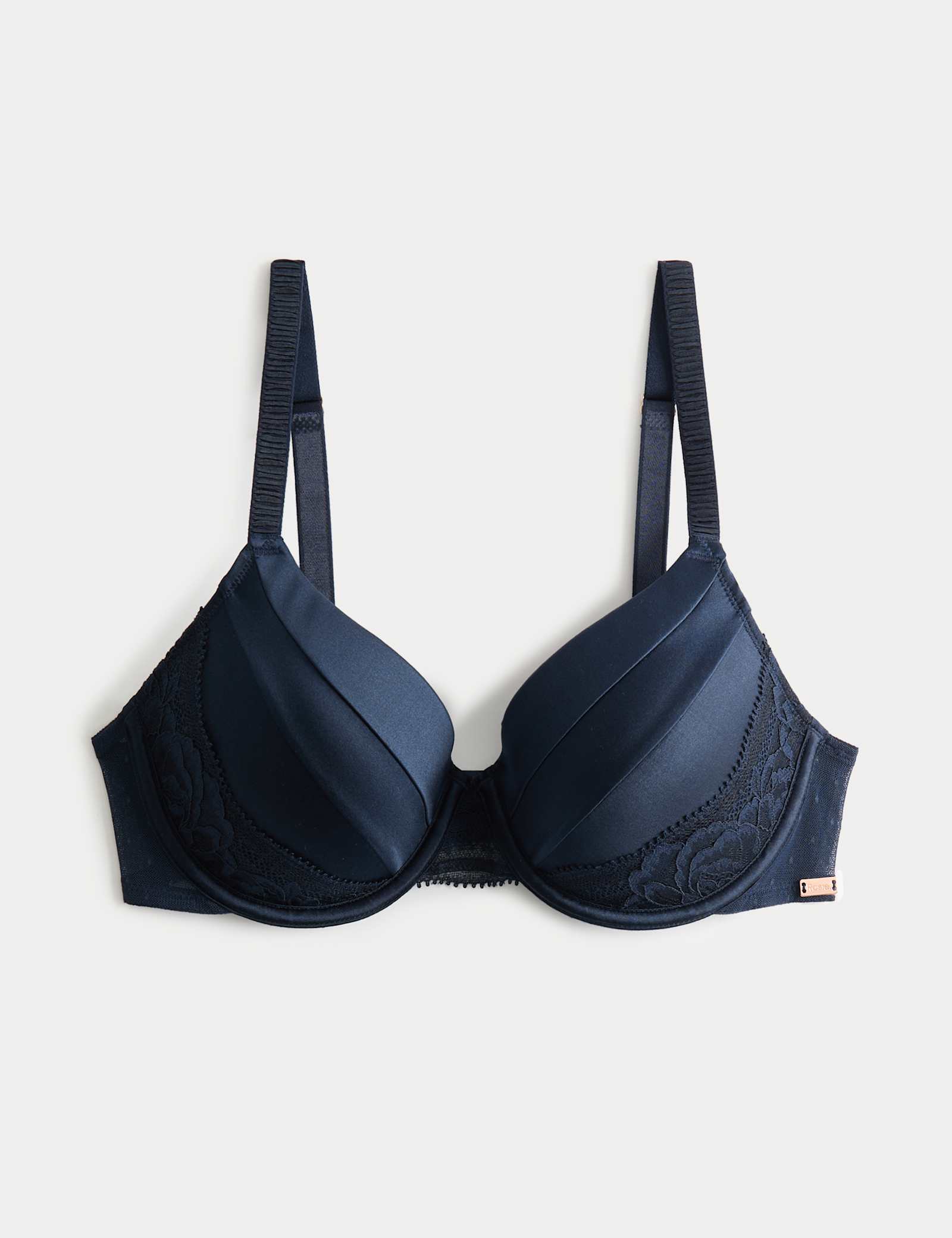 Silk & Lace Wired Full Cup Bra A-E - image 5