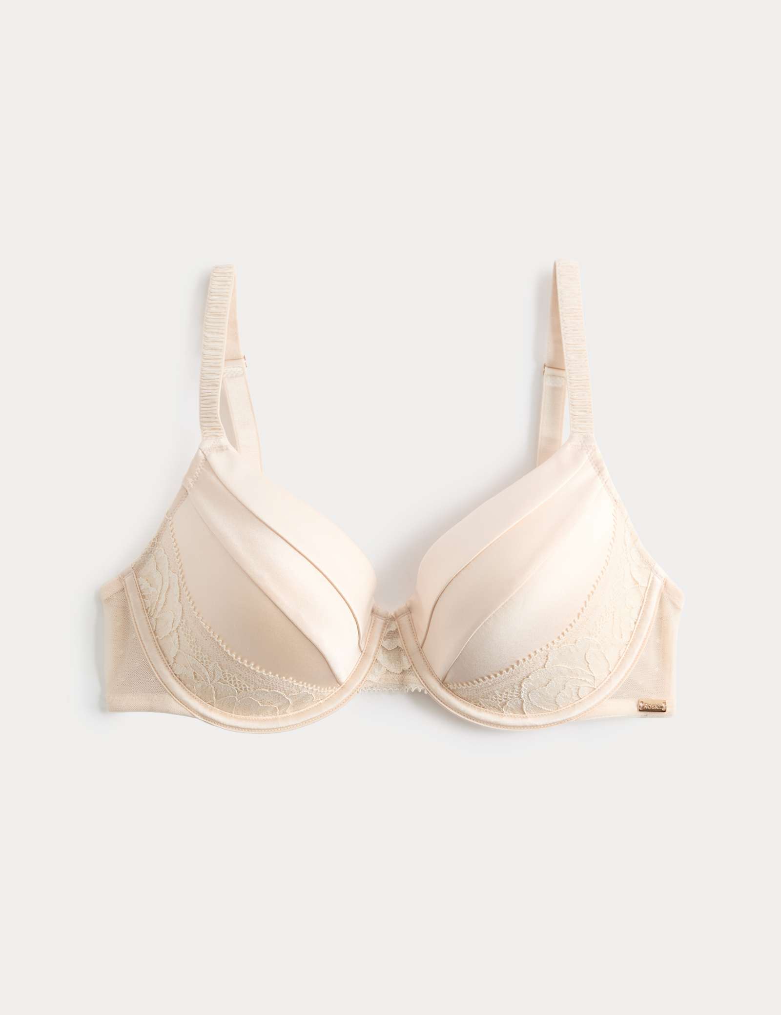 Silk & Lace Wired Full Cup Bra A-E - image 1