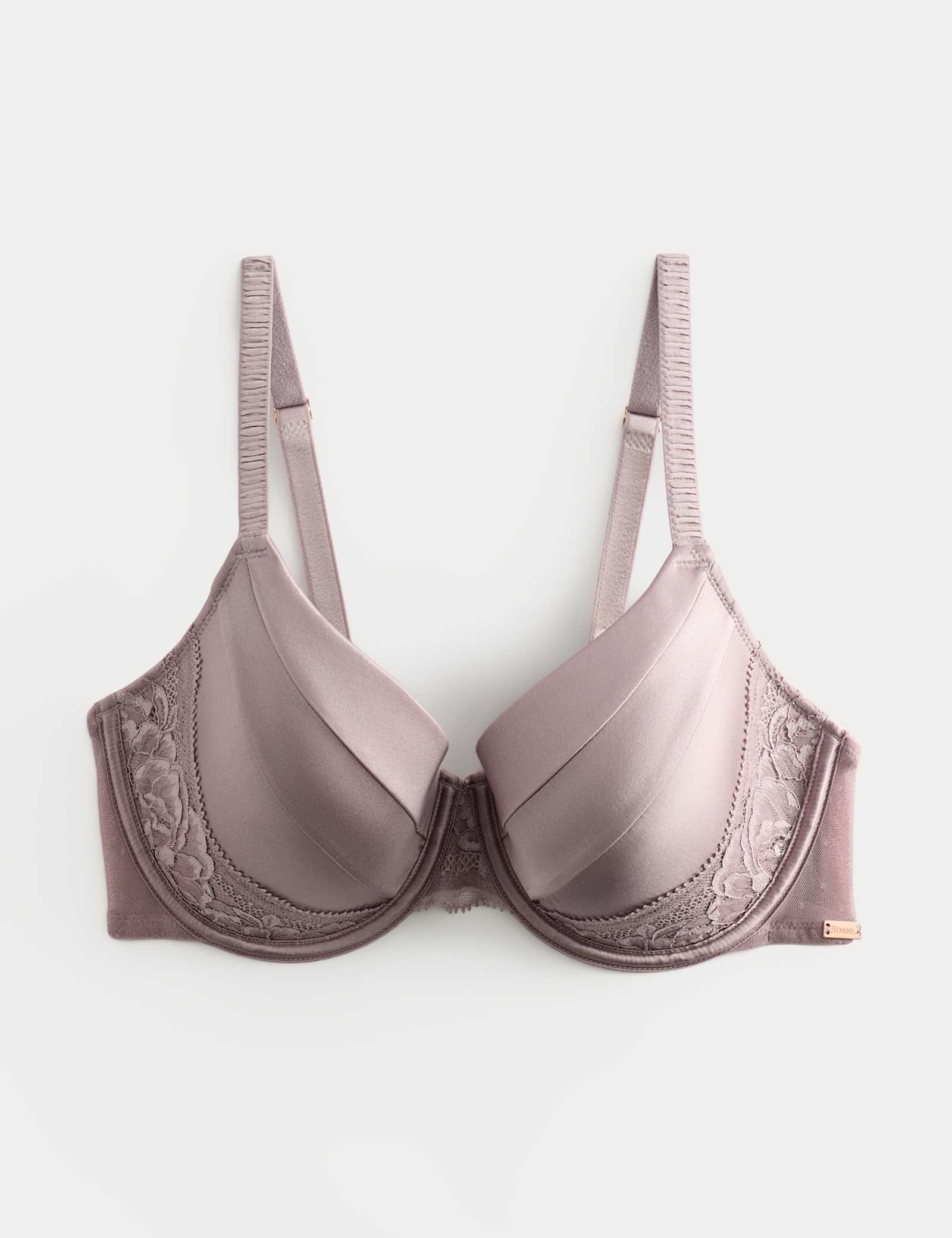 Silk & Lace Wired Full Cup Bra A-E - image 3