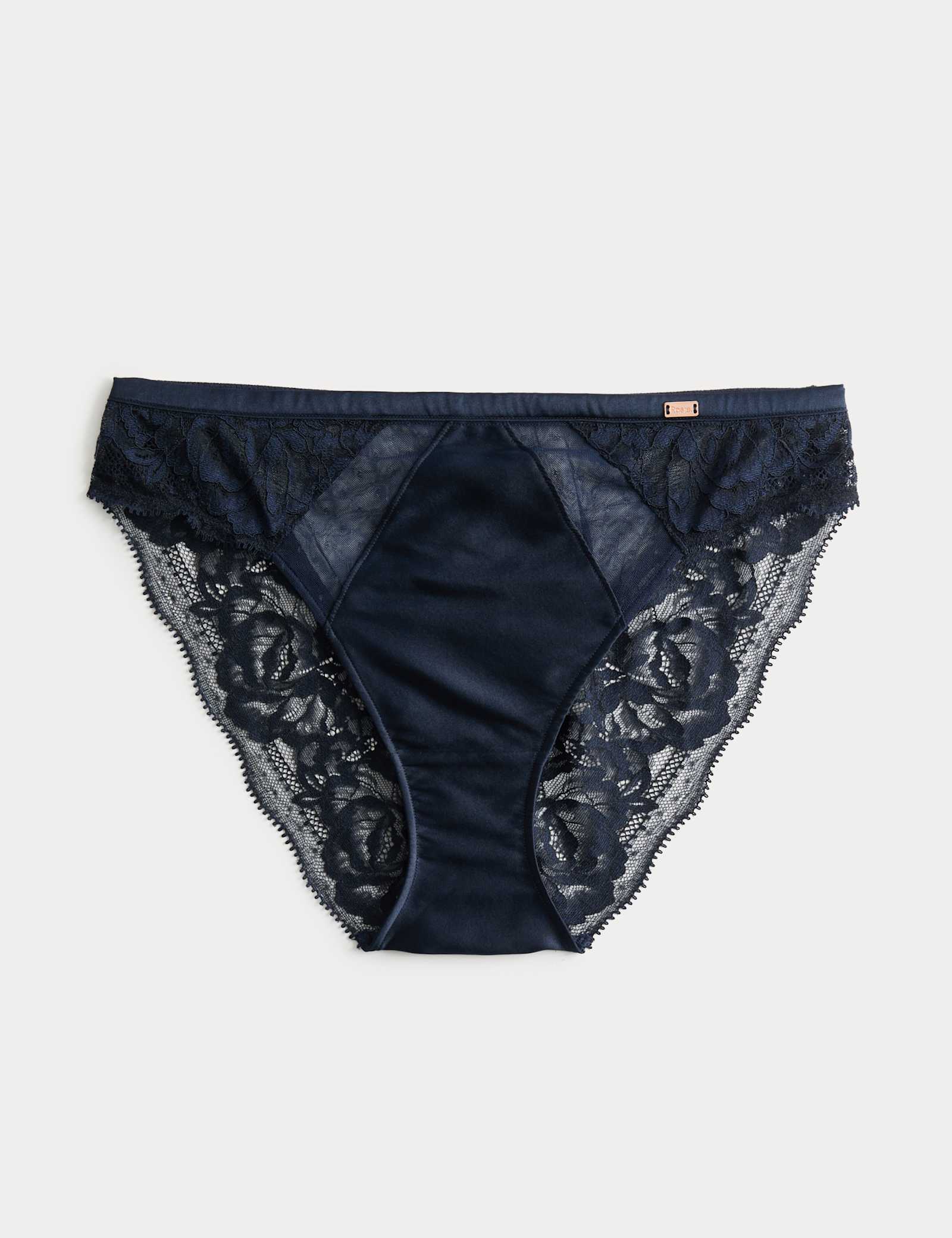 Silk & Lace High Leg Knickers - image 5