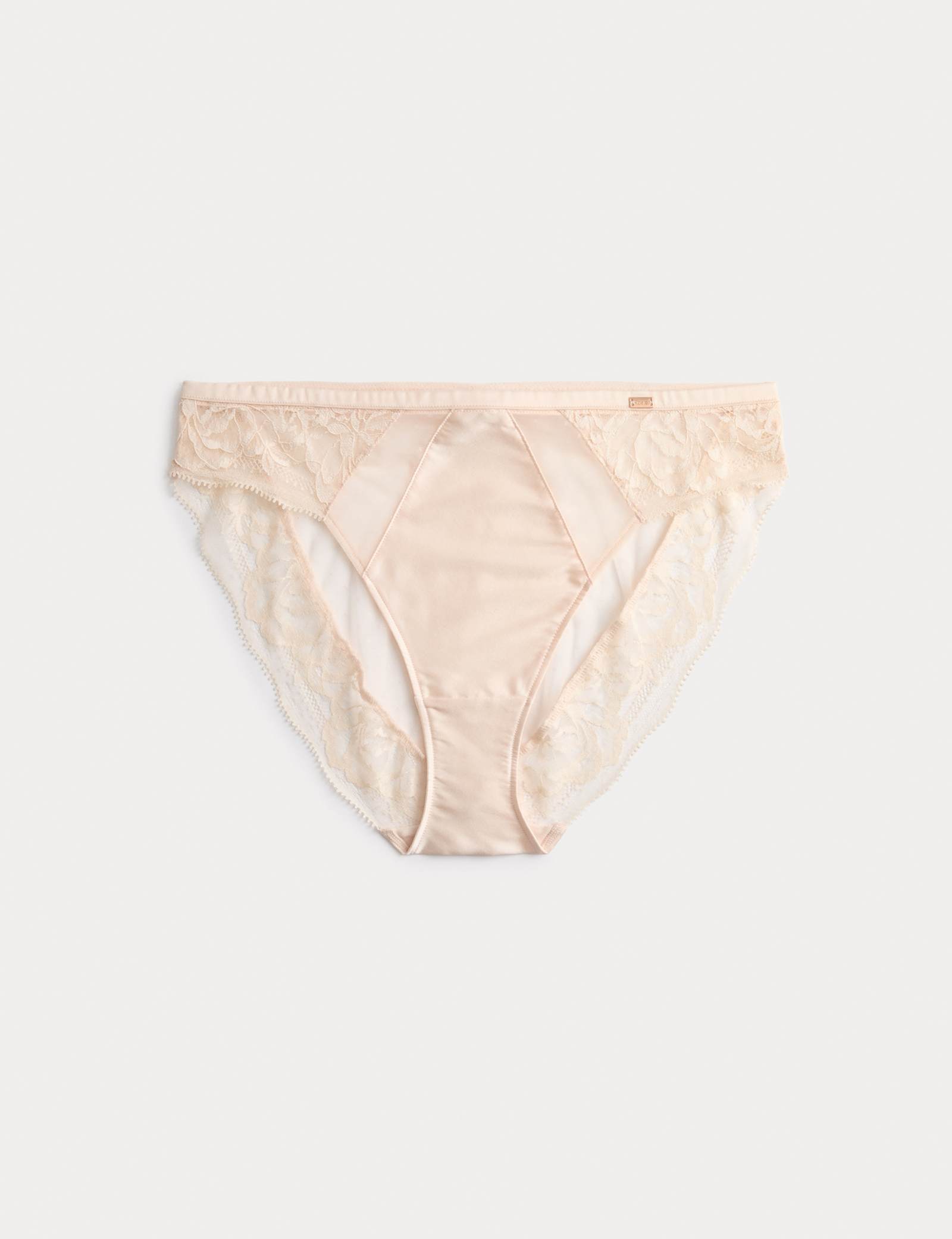 Silk & Lace High Leg Knickers - image 2