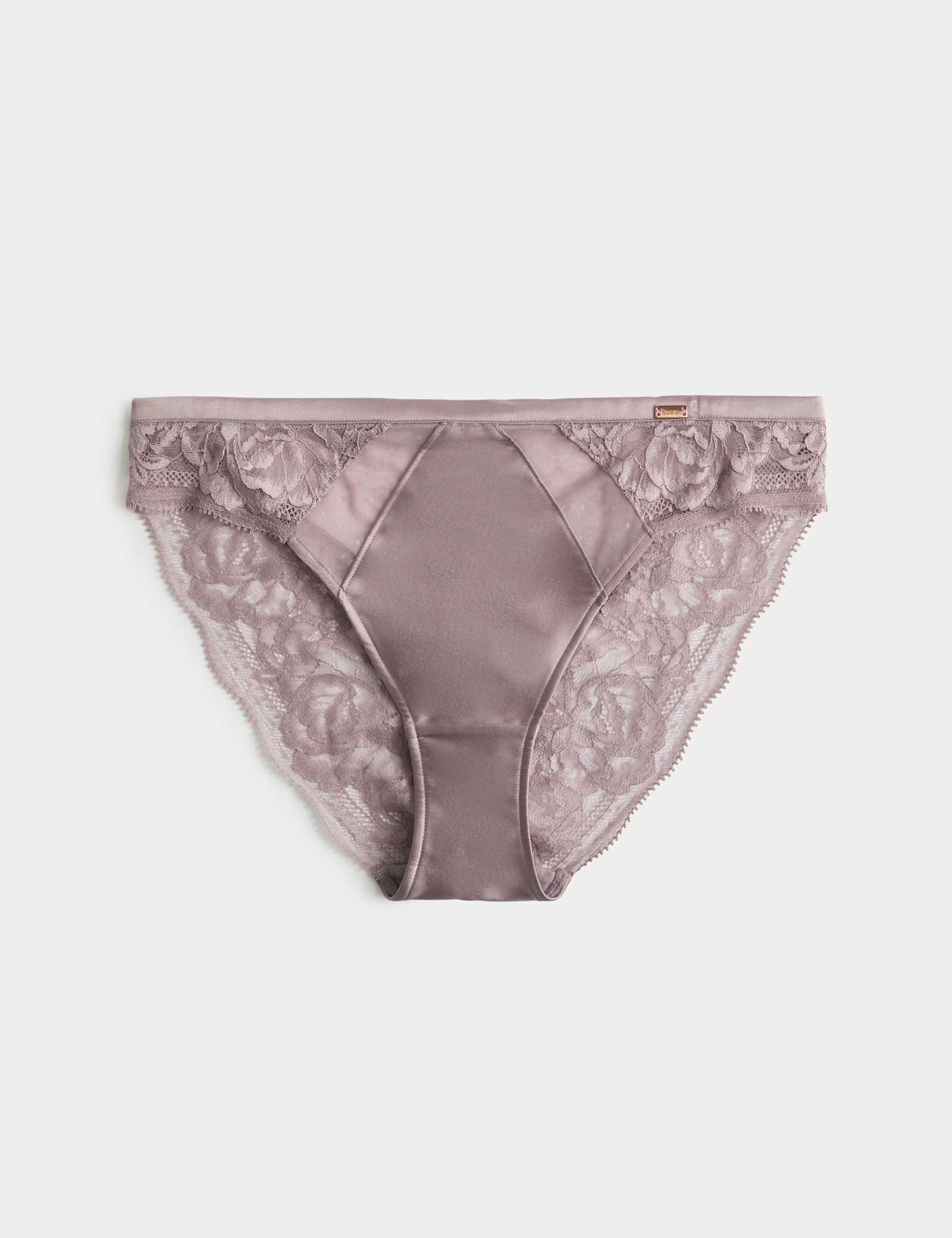 Silk & Lace High Leg Knickers - image 3