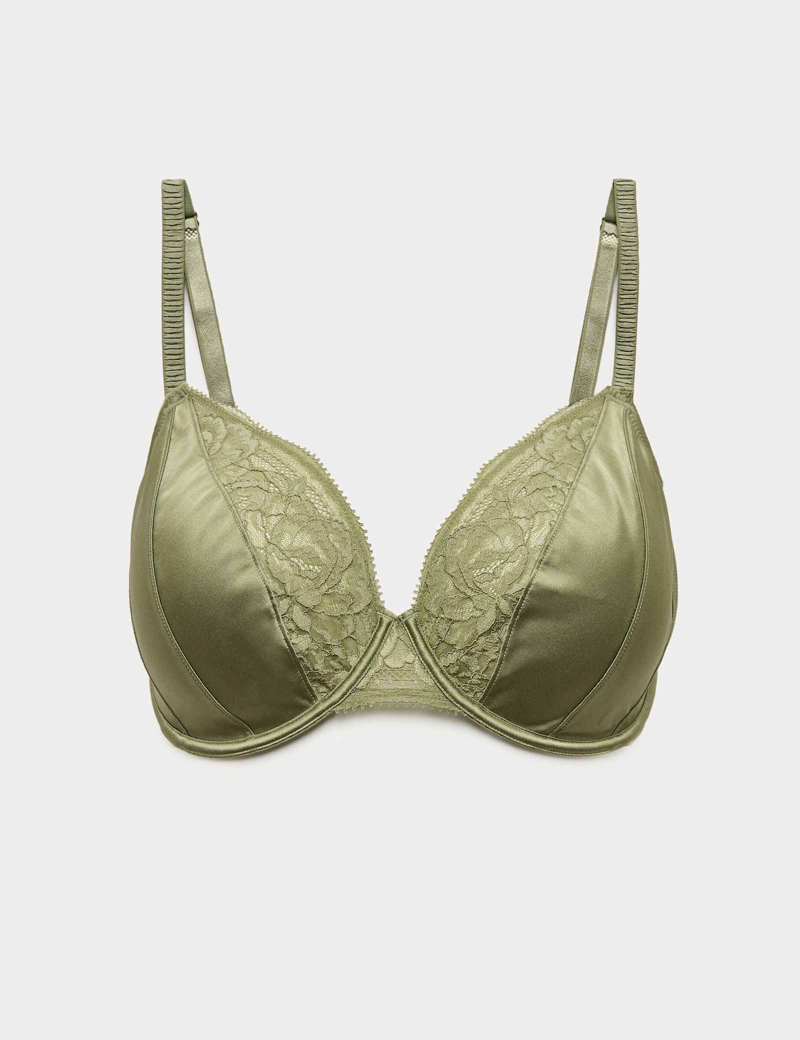 Silk & Lace Wired Plunge Bra (F-H) - image 1