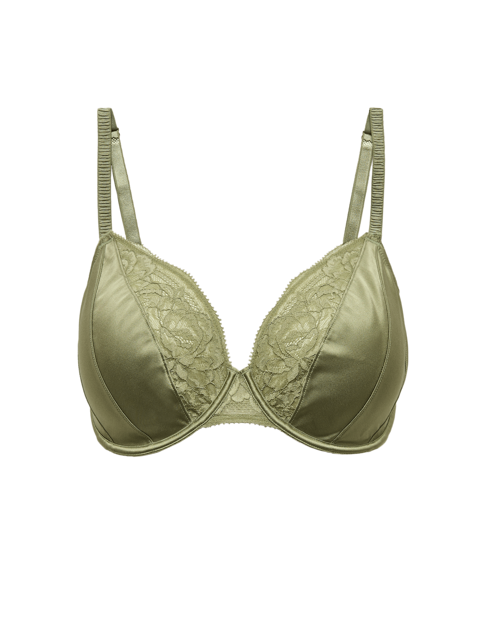 Silk & Lace Wired Plunge Bra (F-H) - image 3