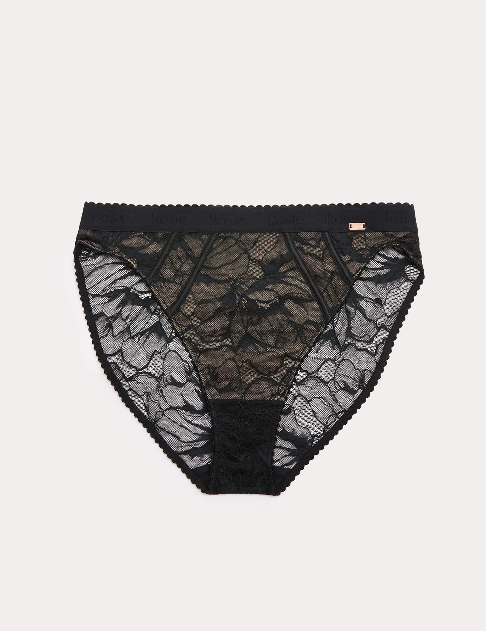 LaceWear High Waisted High Leg Knickers - image 1