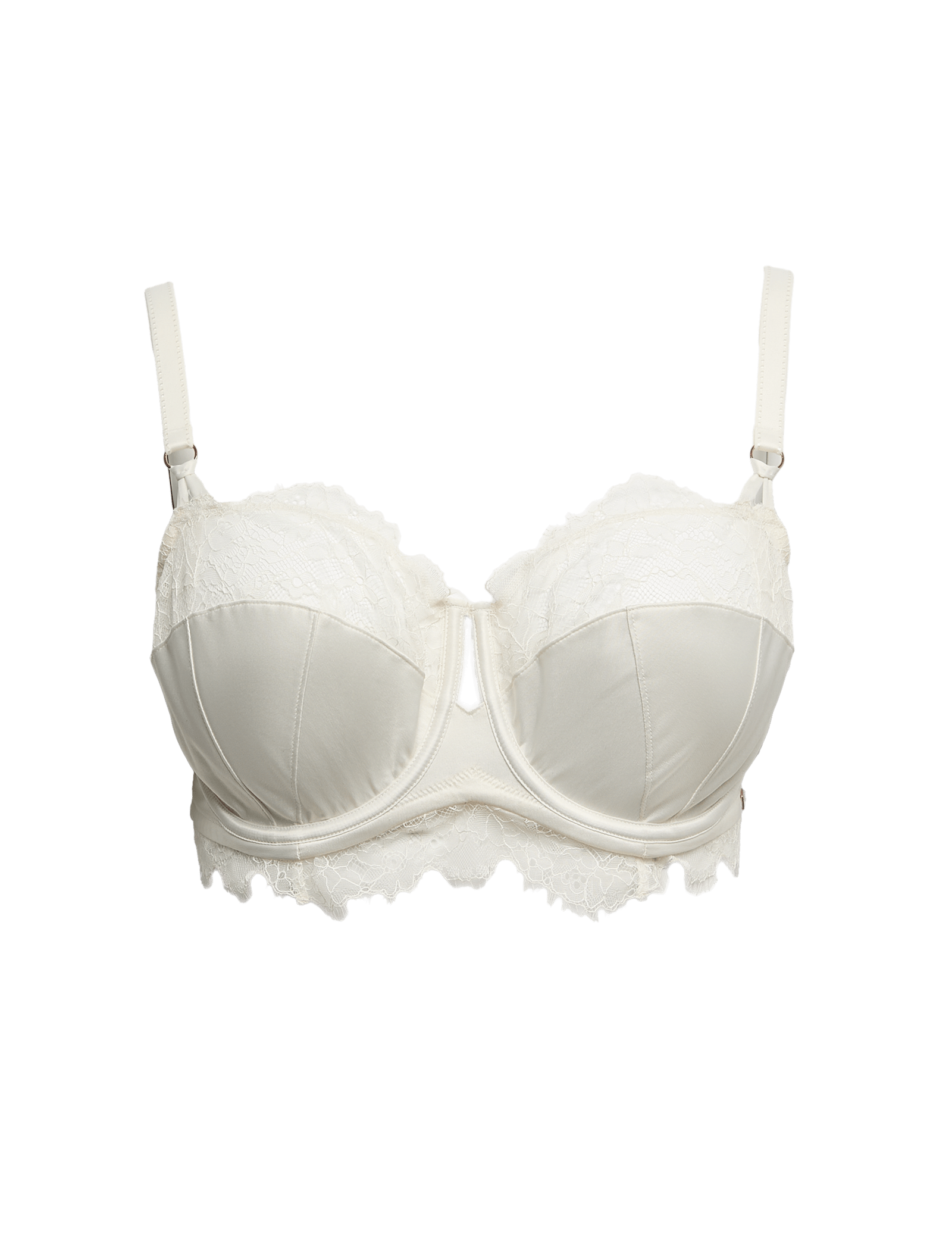 Forget Me Not Satin Wired Balcony Bra (F-H) - image 3