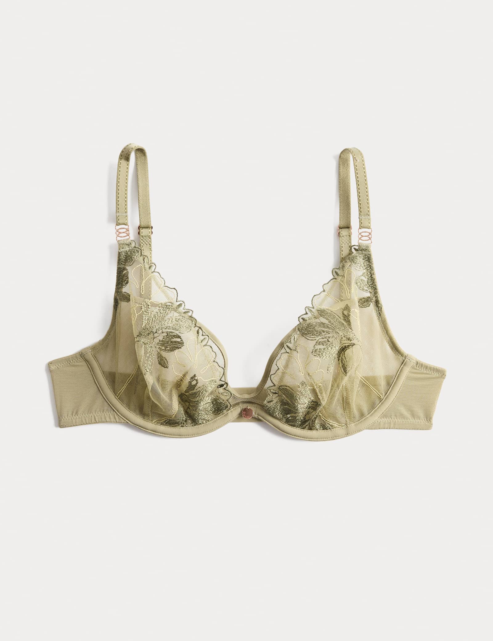 Ianthe Embroidery Wired Plunge Bra (A-E) - image 1