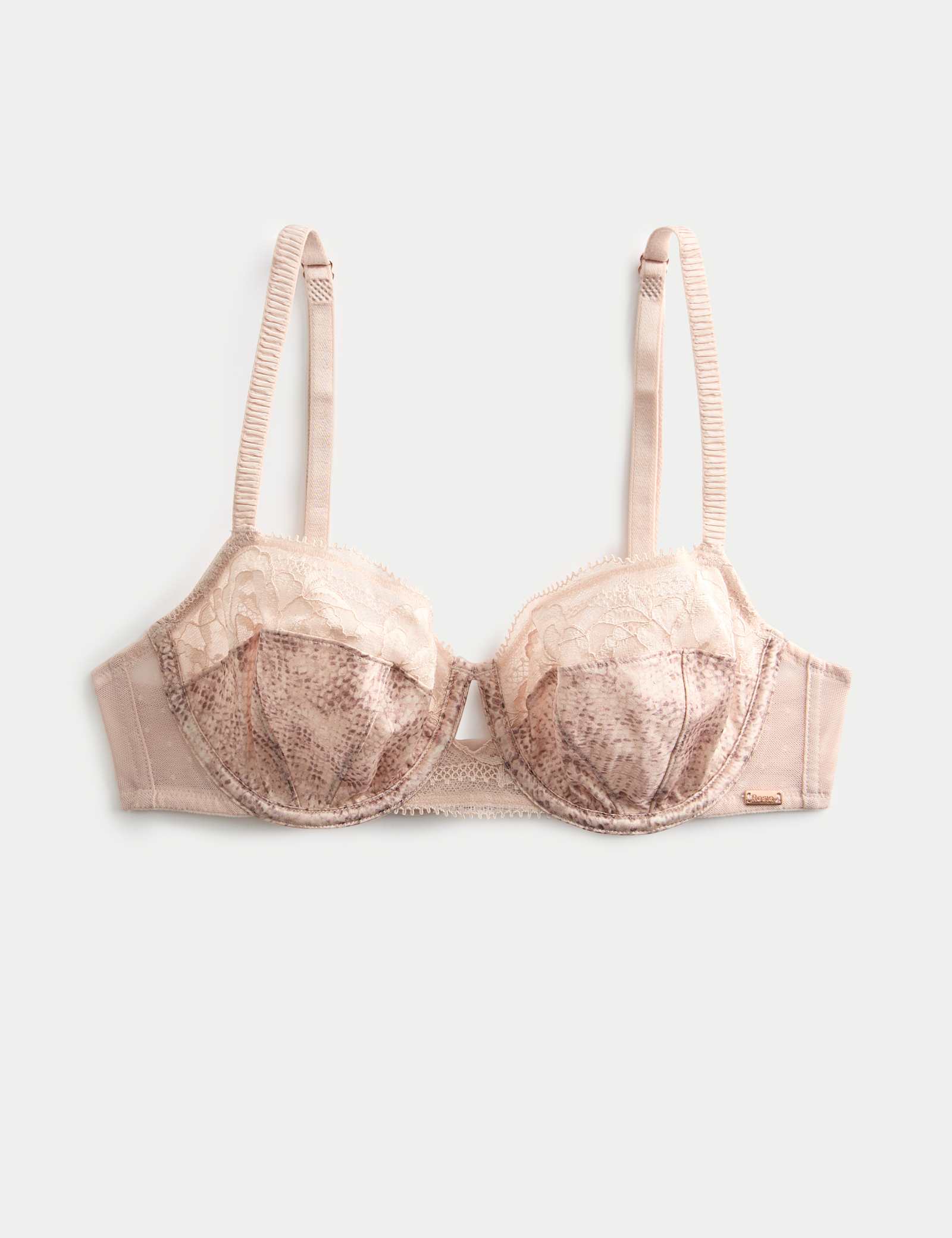 Rosalie Silk & Lace Wired Balcony Bra (A-E) - image 1