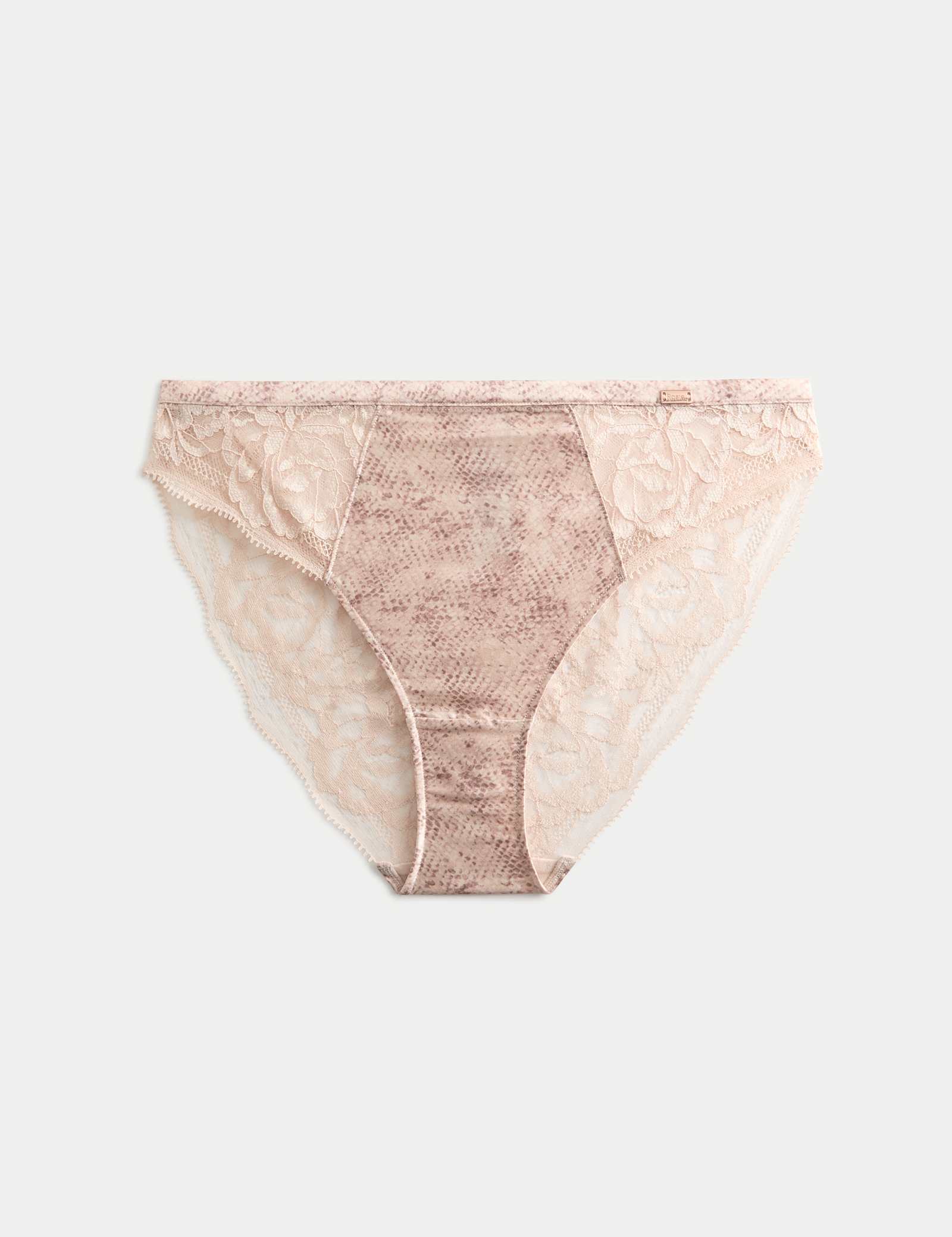 Rosalie Silk & Lace High Leg Knickers - image 1