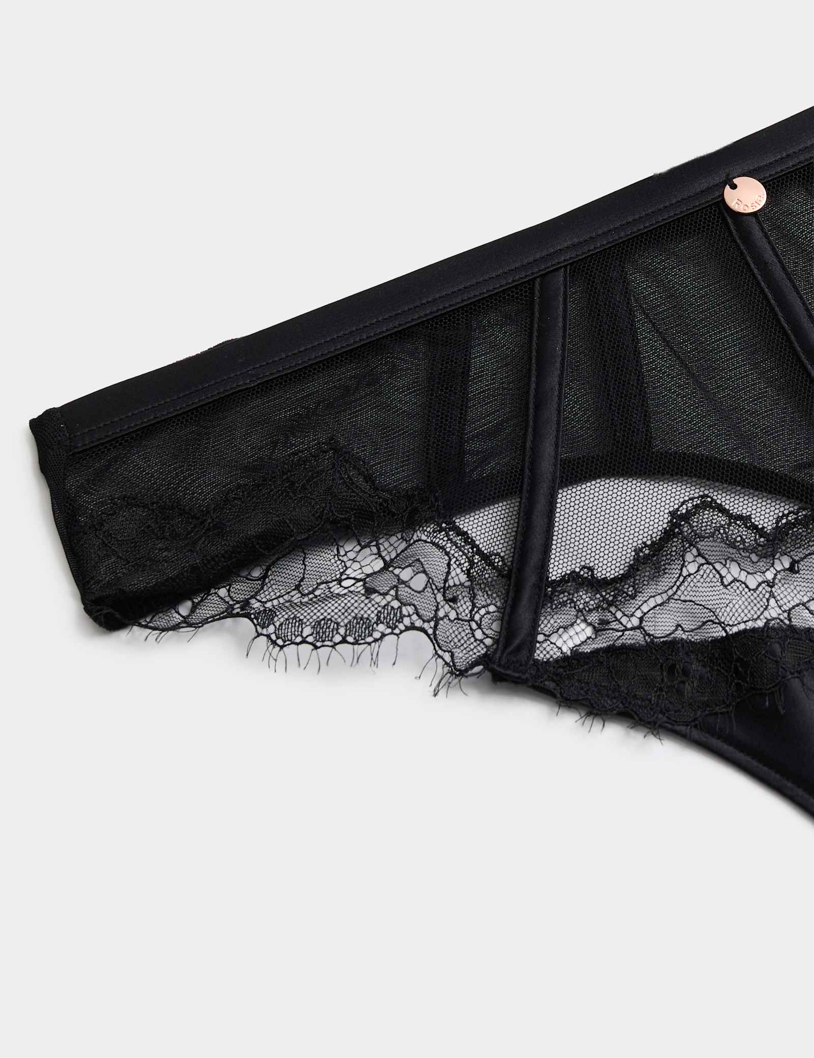 Liana Satin & Lace High Waisted Thong - image 4