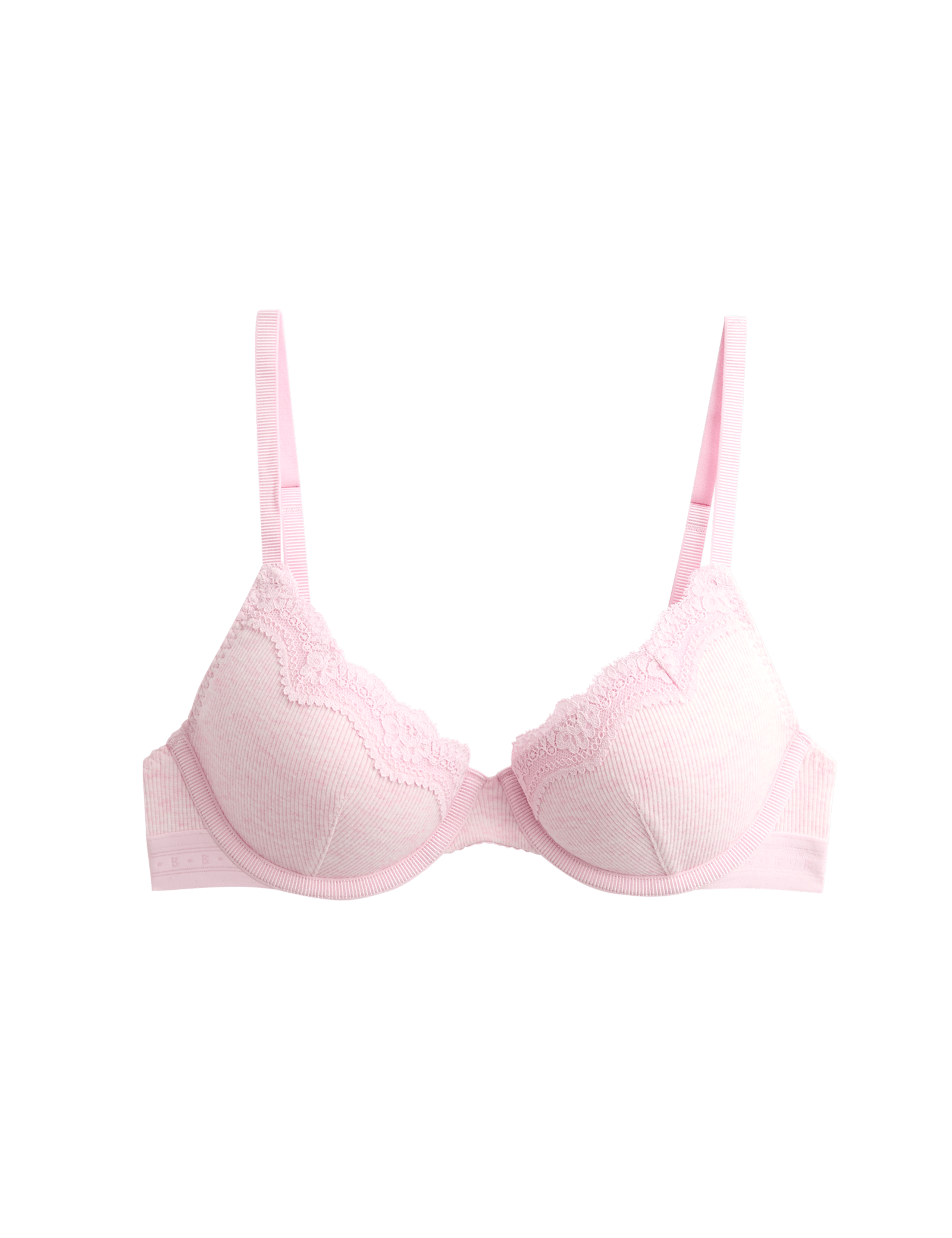 Lotta Cotton Rib Wired Demi Cup Bra (A-E) - image 5