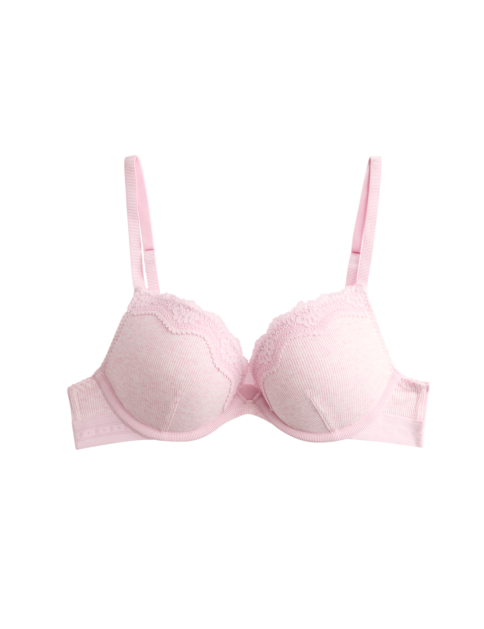 Lotta Cotton Rib Wired Push Up Plunge Bra (A-E) - image 5