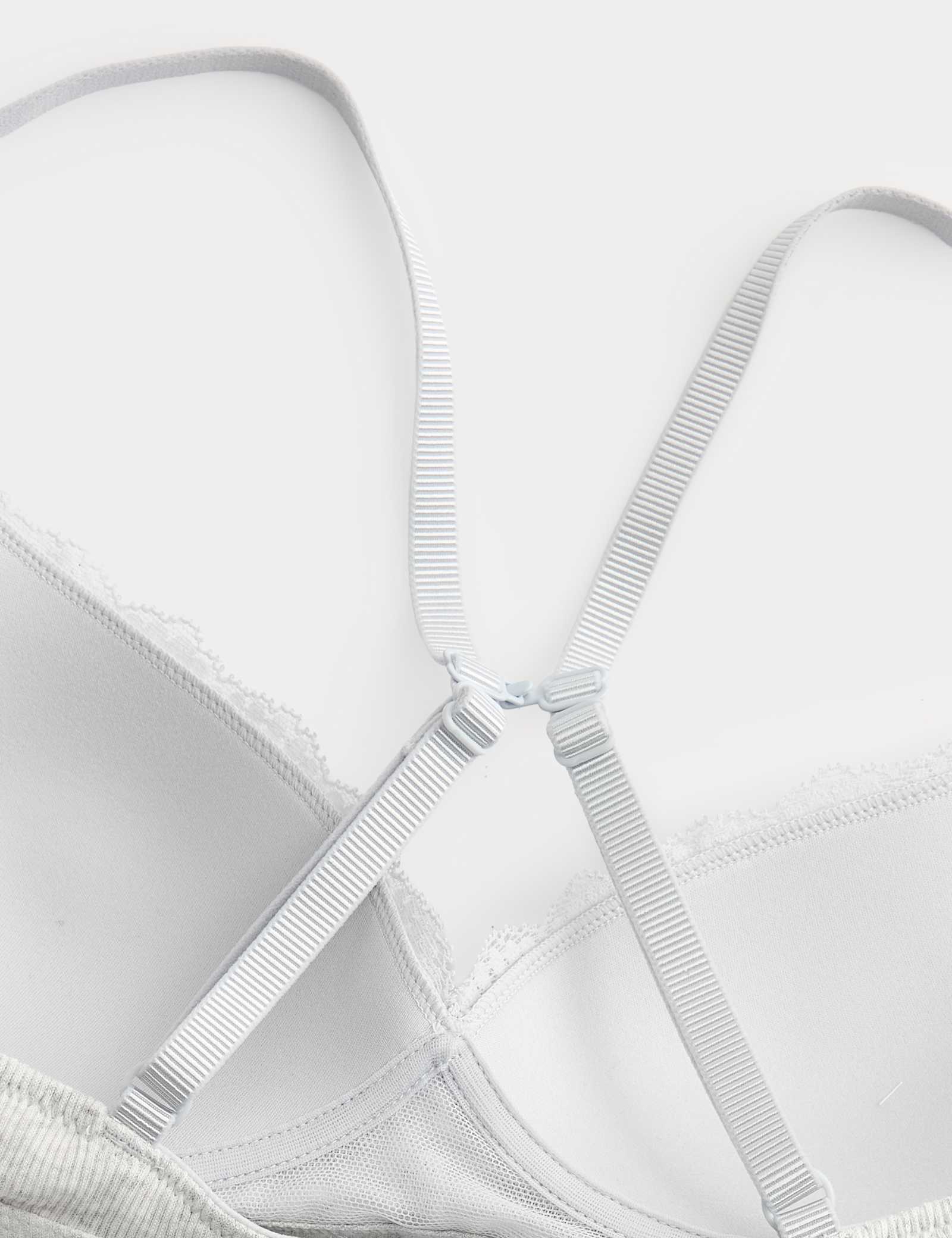 Juni Cotton Rib Non Wired Plunge Bra (A-E) - image 4