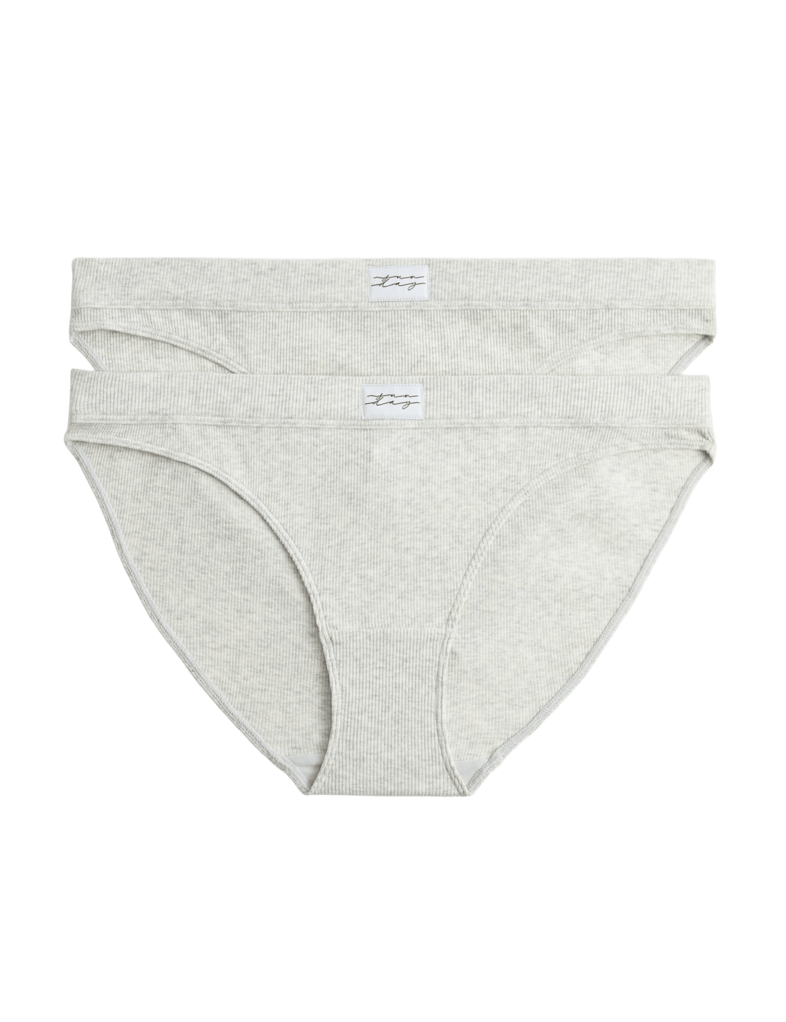 2 Pack Juni Cotton Rib Bikini Knickers - image 3