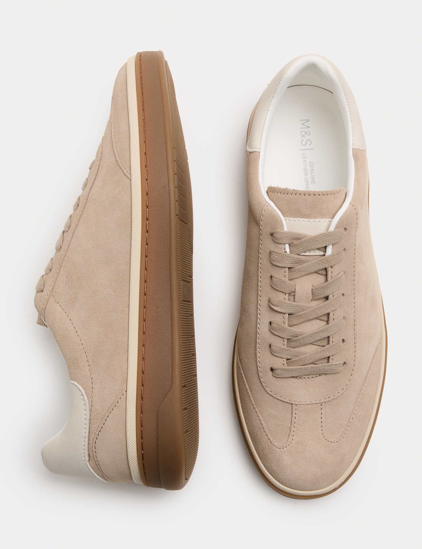 Suede Lace-Up Trainers - image 4