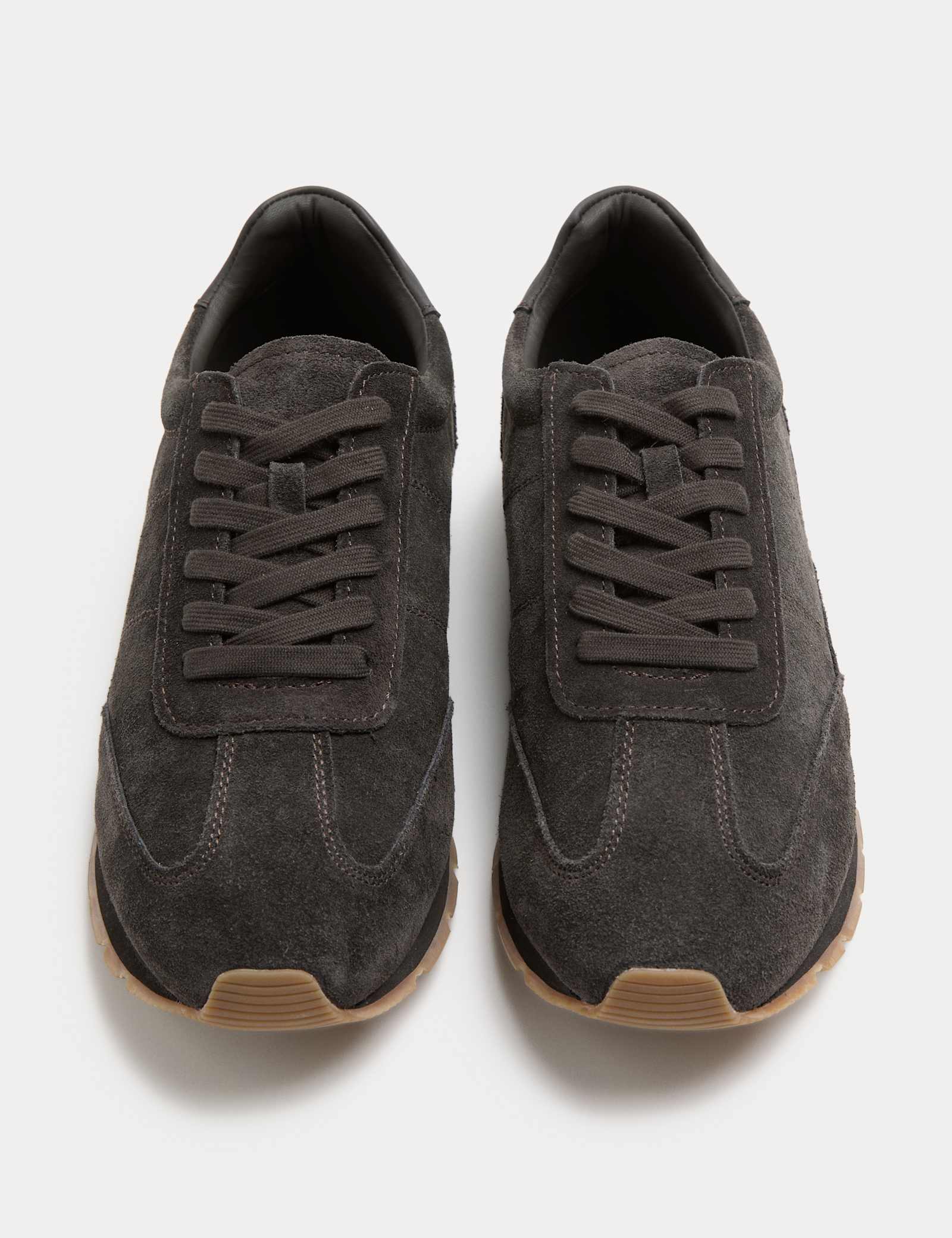 Suede Lace Up Runner Trainers - image 4