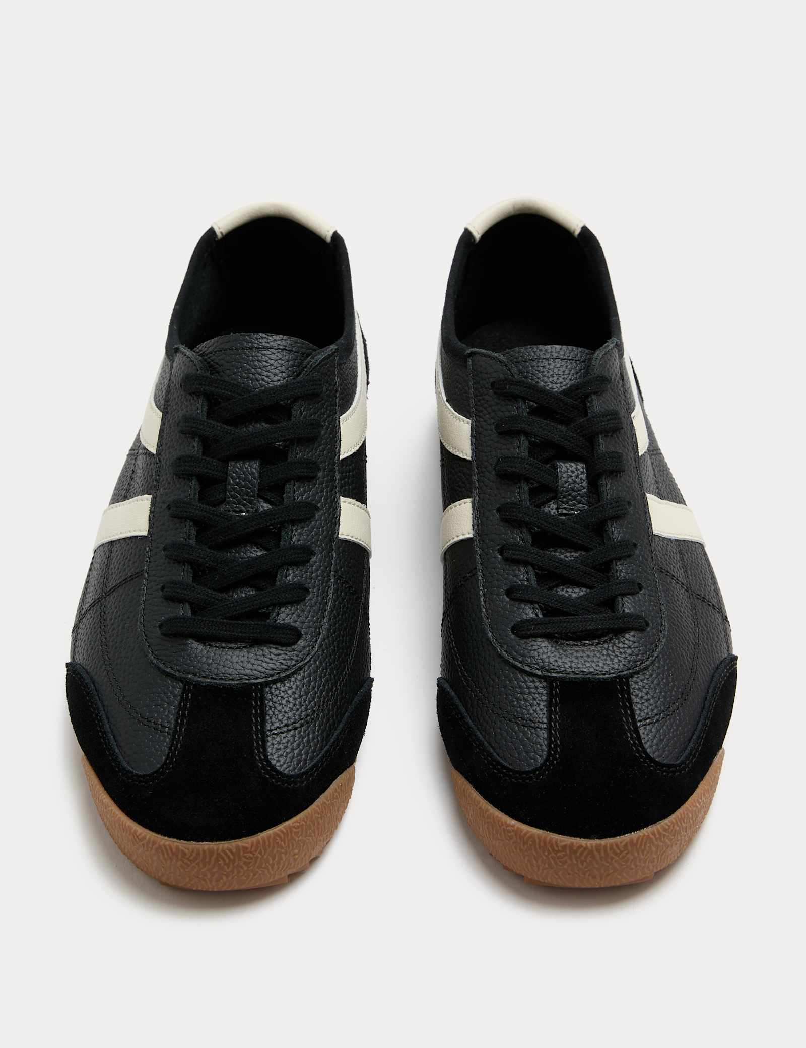 Slimline Leather Trainers - image 2