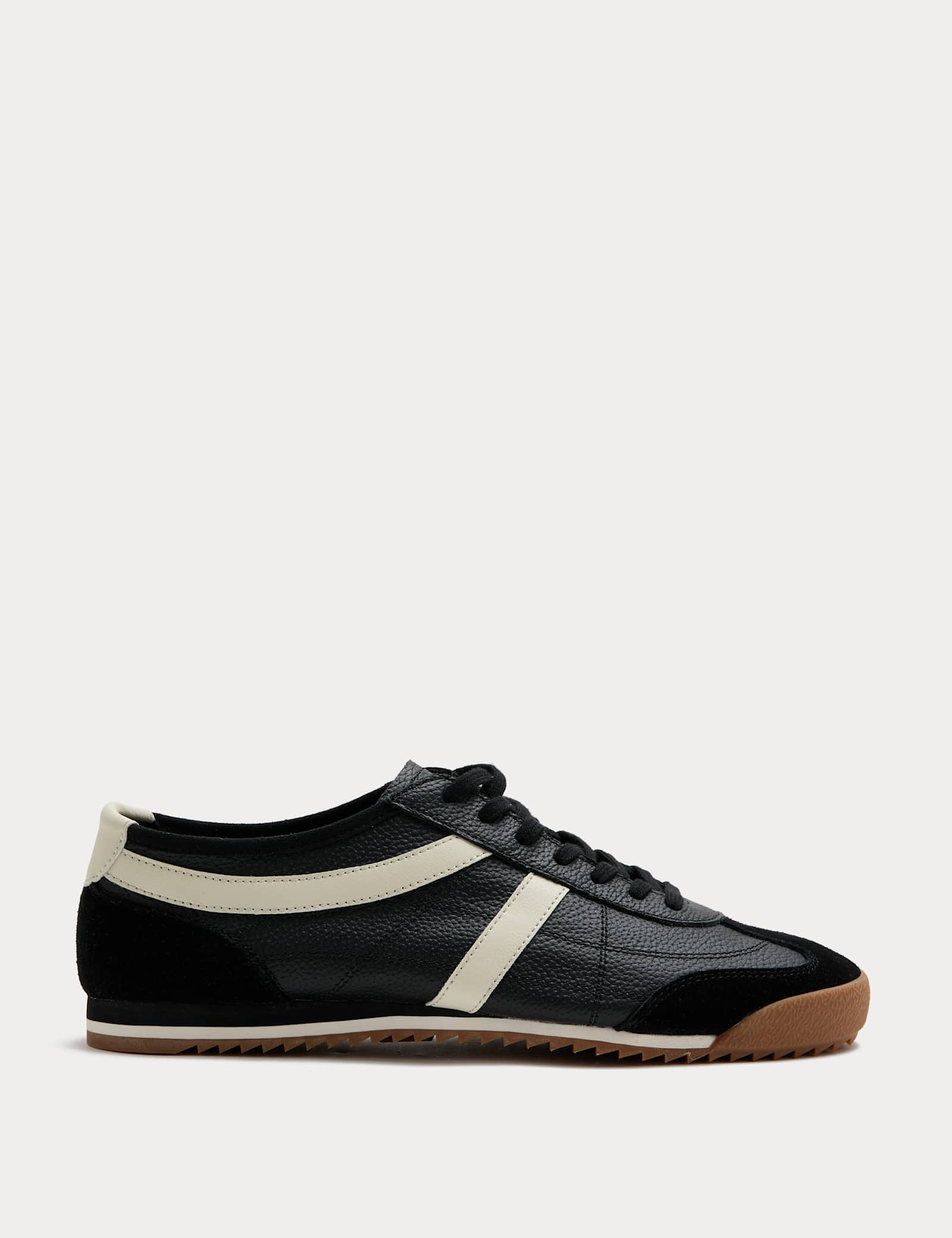 Slimline Leather Trainers - image 1