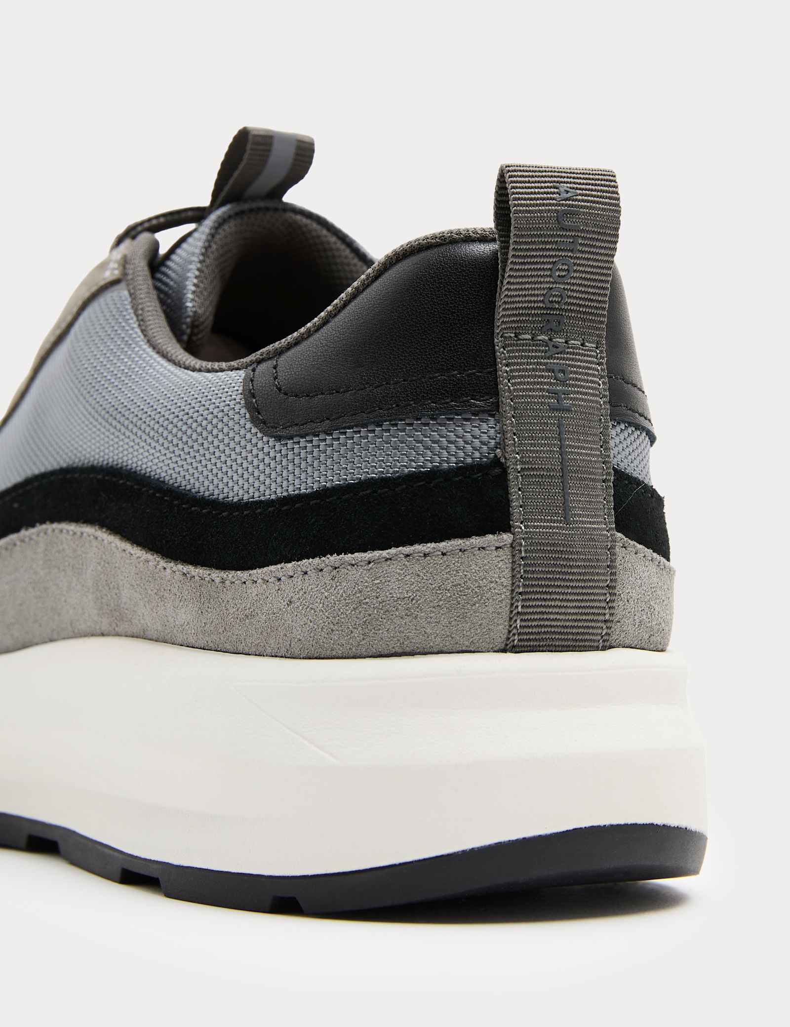 Leather Mix Runner Trainers - image 5