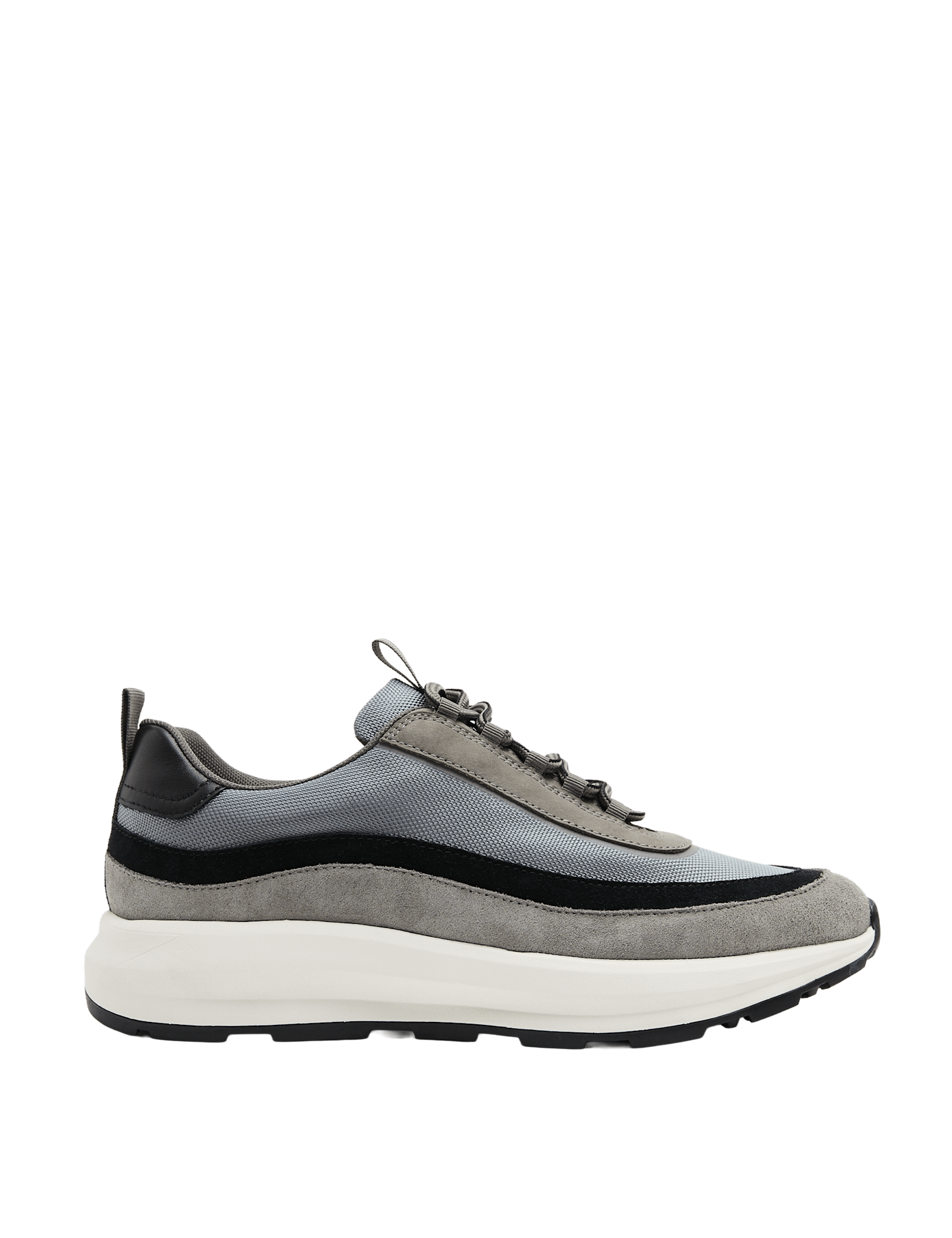 Leather Mix Runner Trainers - image 3