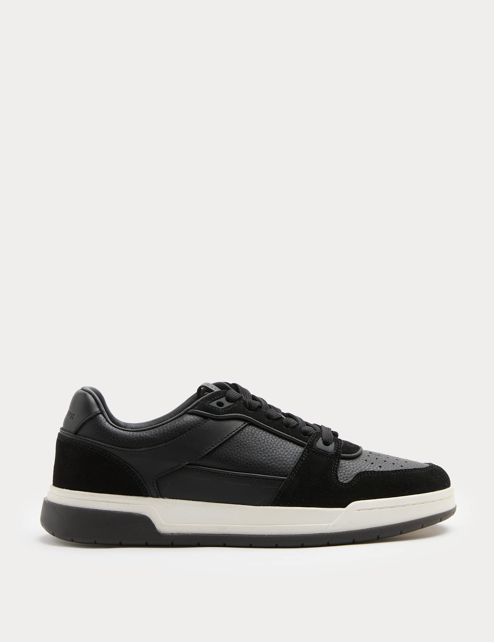 Leather Lace Up Casual Trainers - image 1