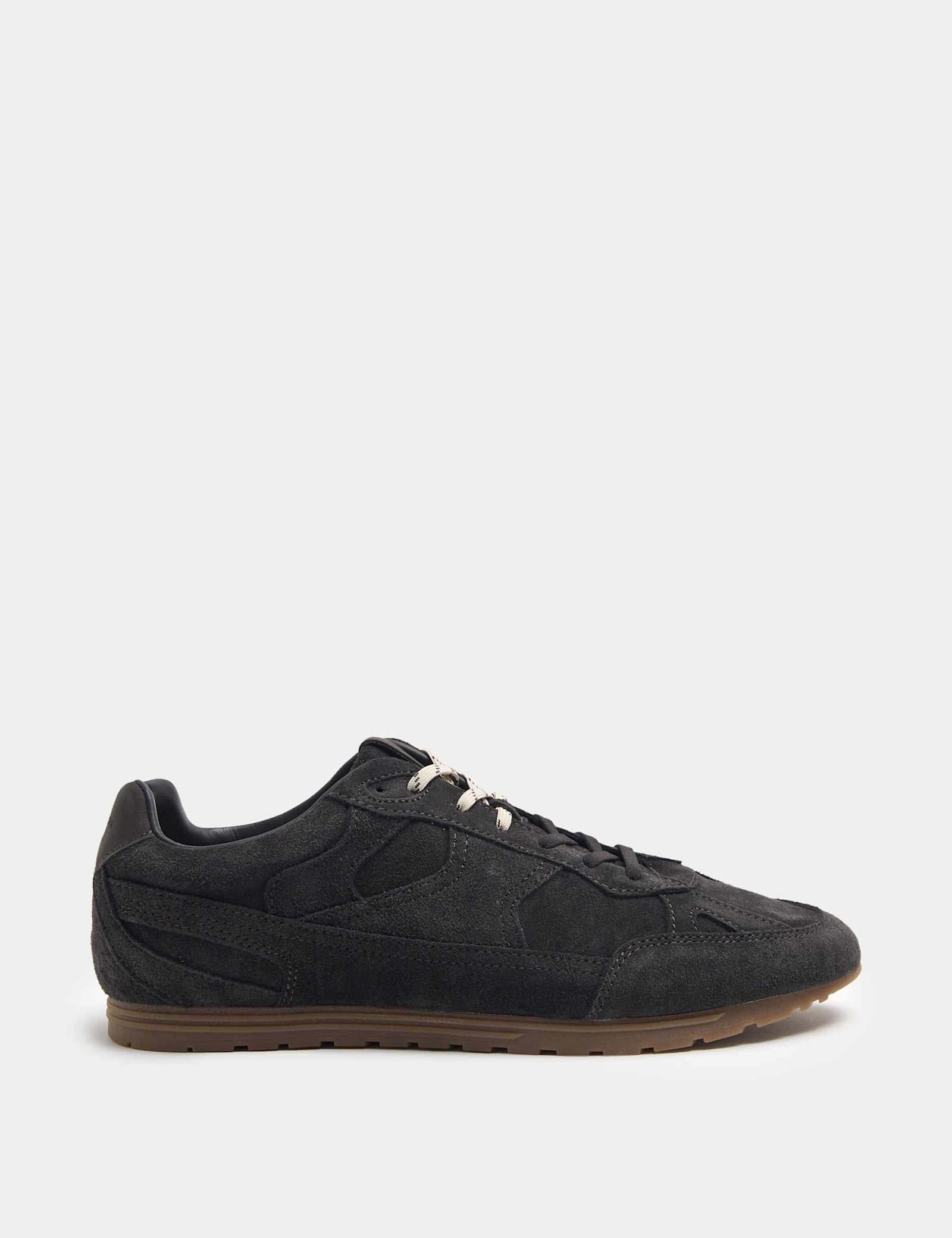 Suede Lace Up Trainers - image 2