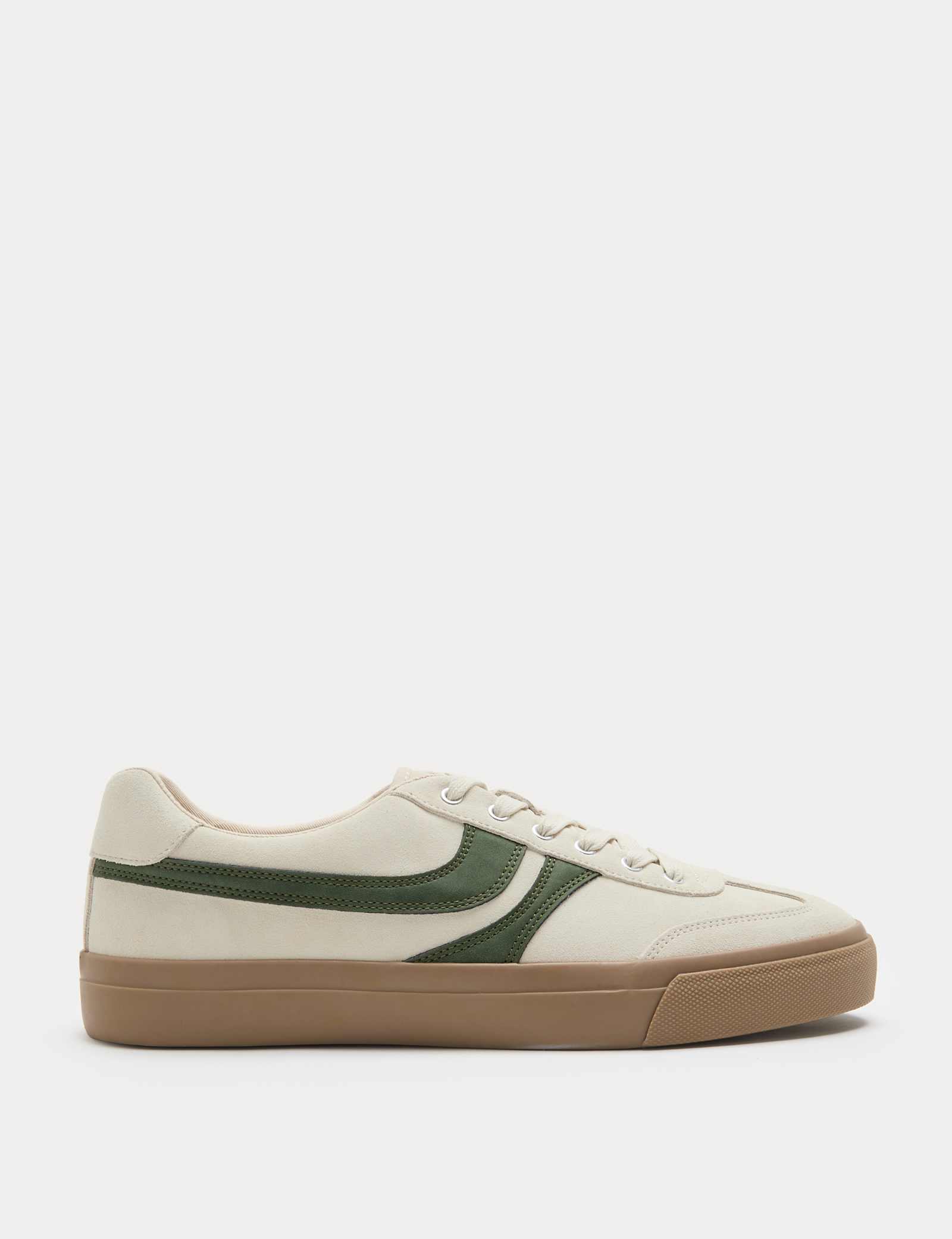 Suede Lace Up Trainers - image 4