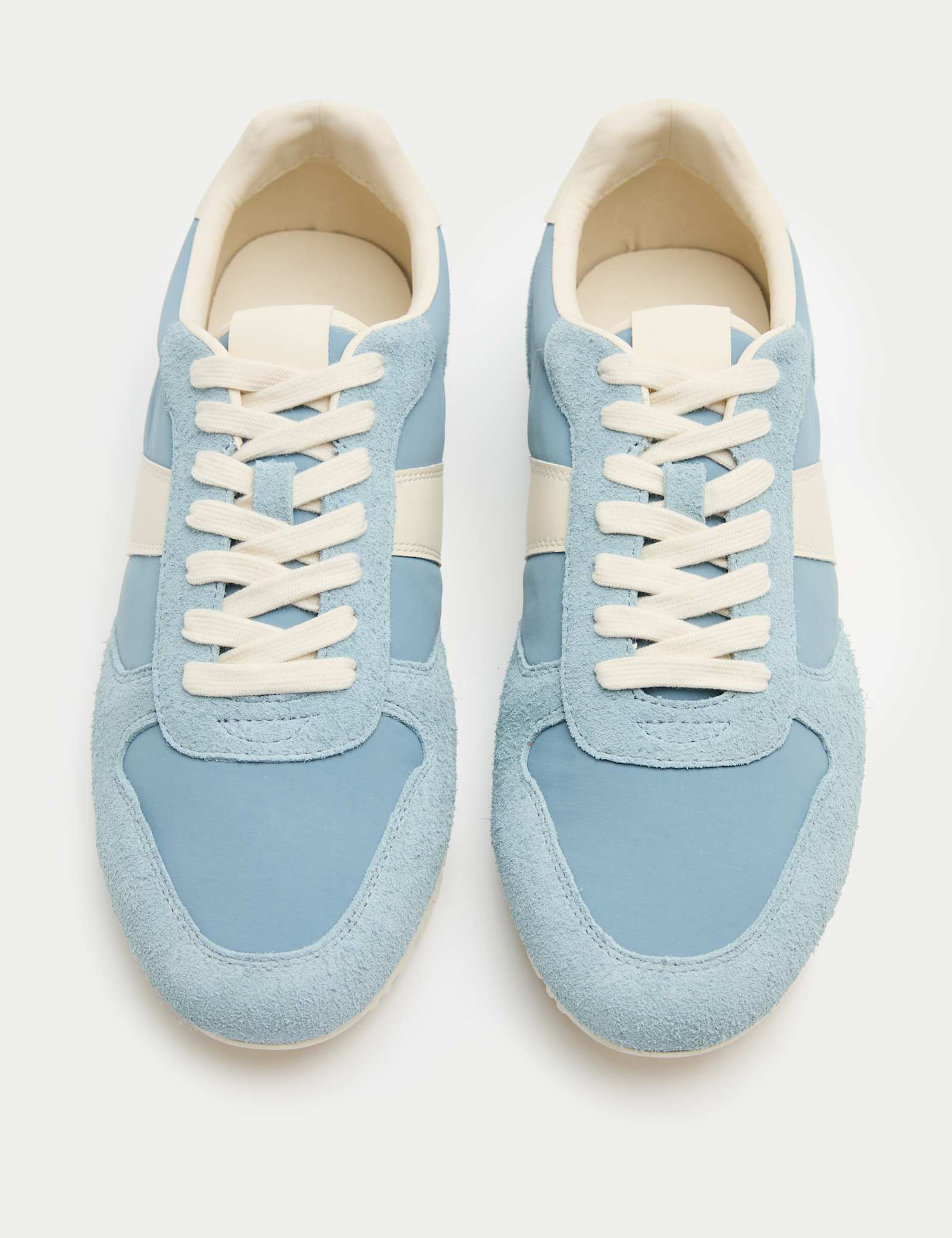 Slim Line Leather Mix Runner Trainers - image 5