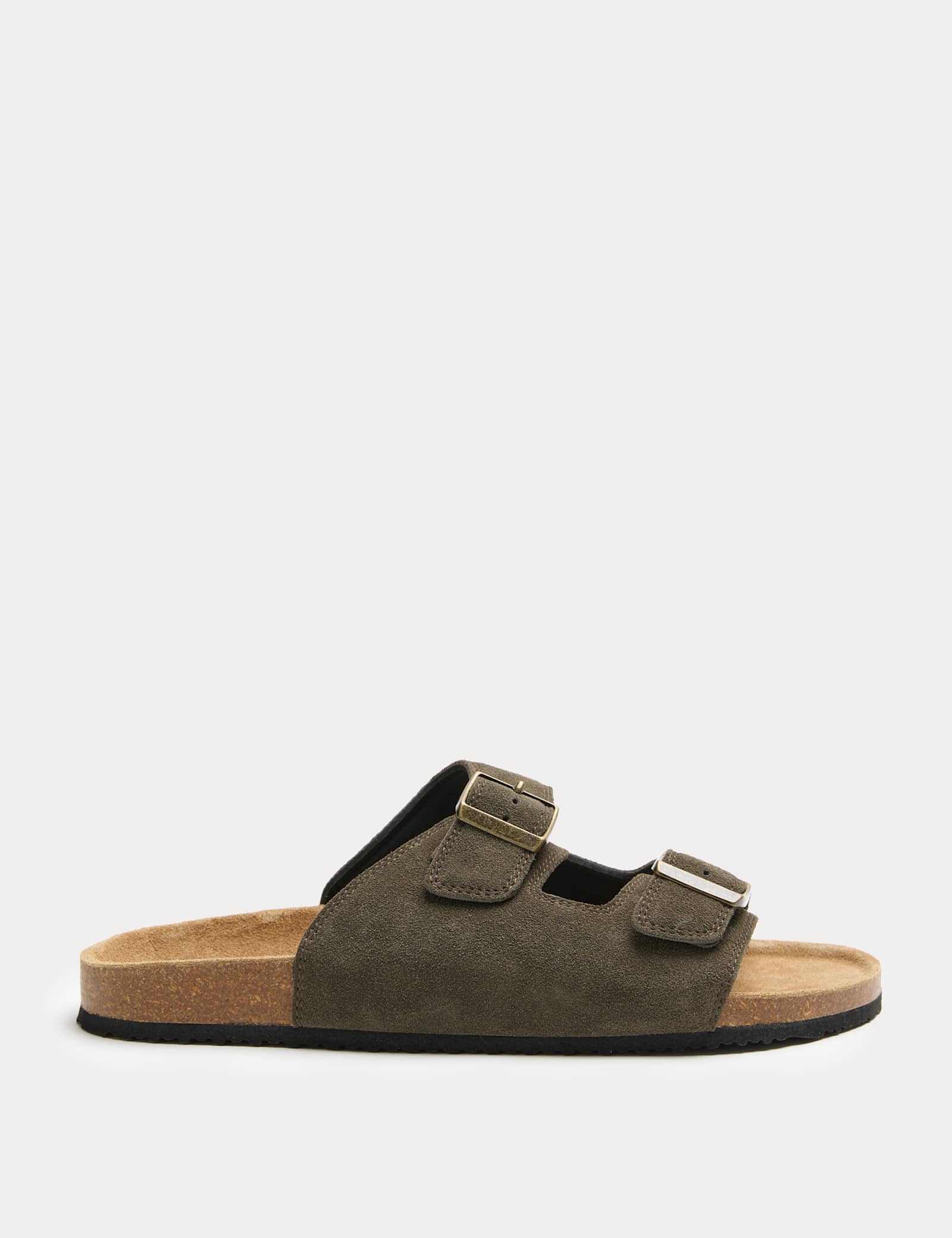 Suede Slip-On Corkbed Sandals - image 3
