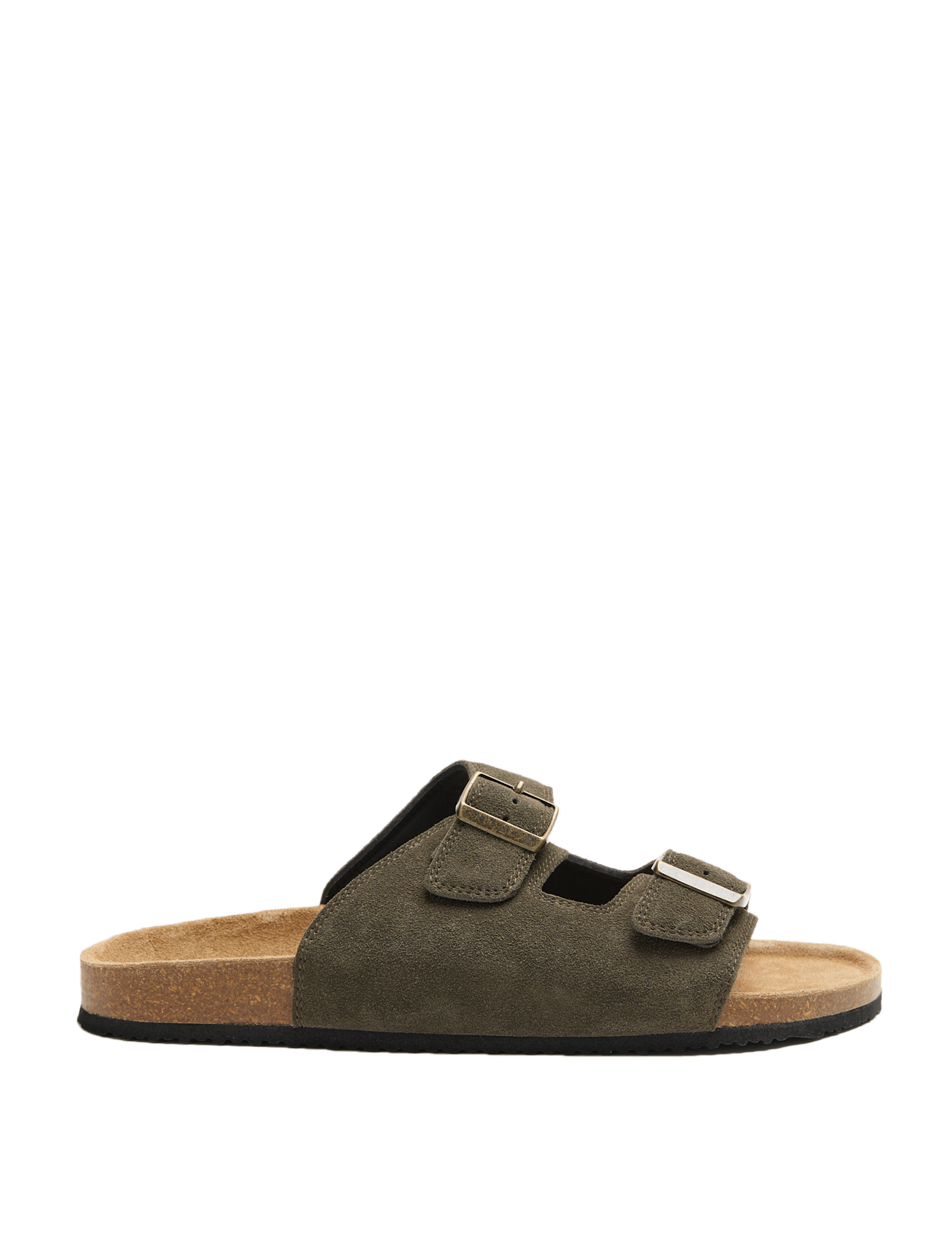 Suede Slip-On Corkbed Sandals - image 4