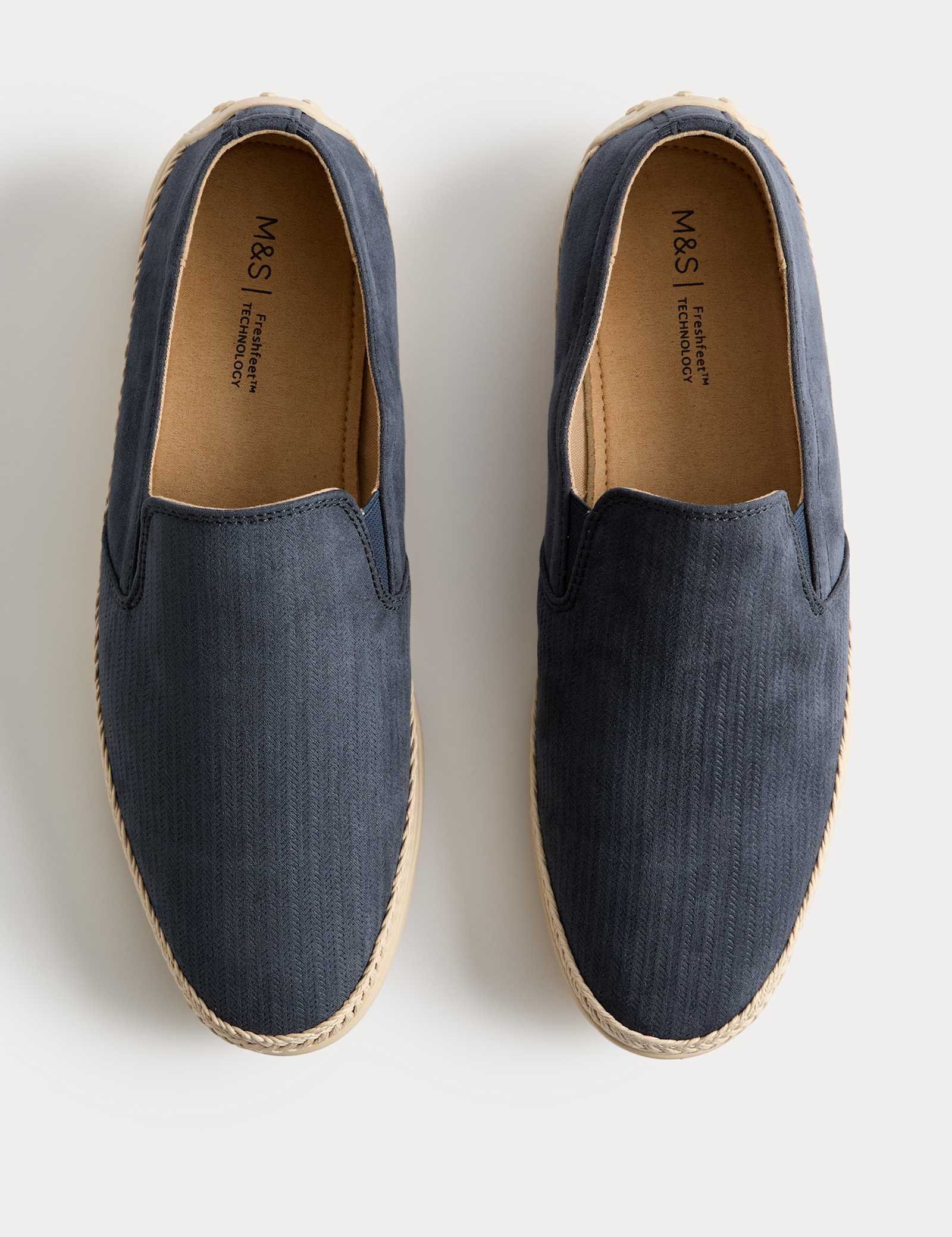 Textured Canvas Jute Rimmed Espadrilles - image 4