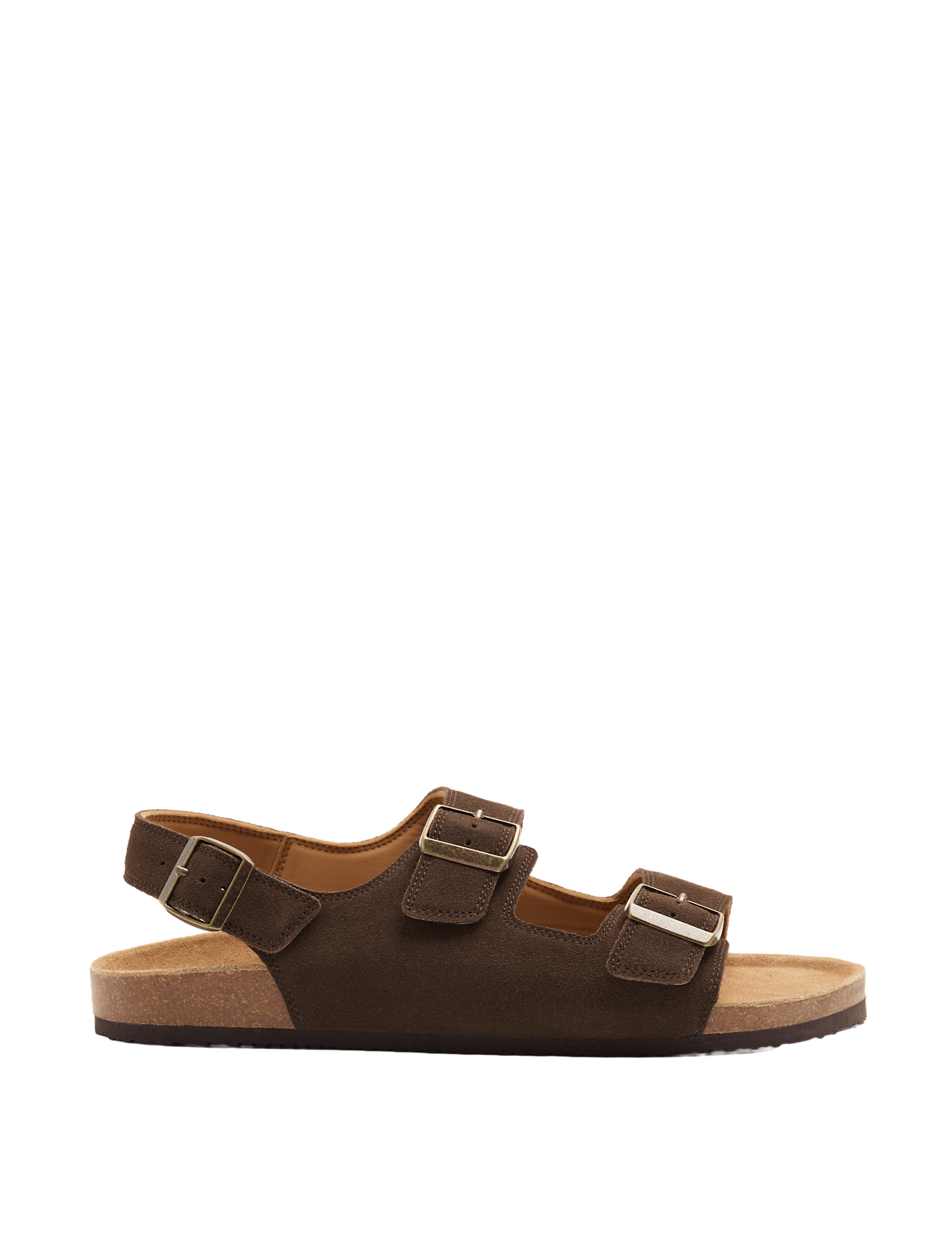 Suede Backstrap Corkbed Sandals - image 5
