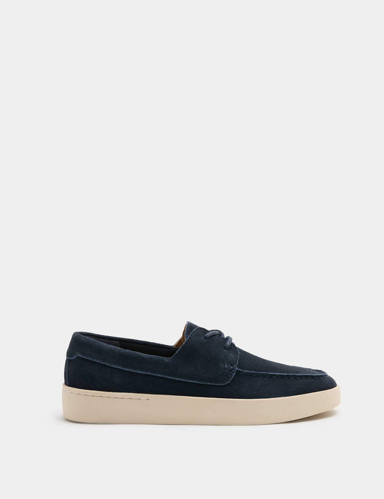 Suede White Sole Deck Shoes - image 1