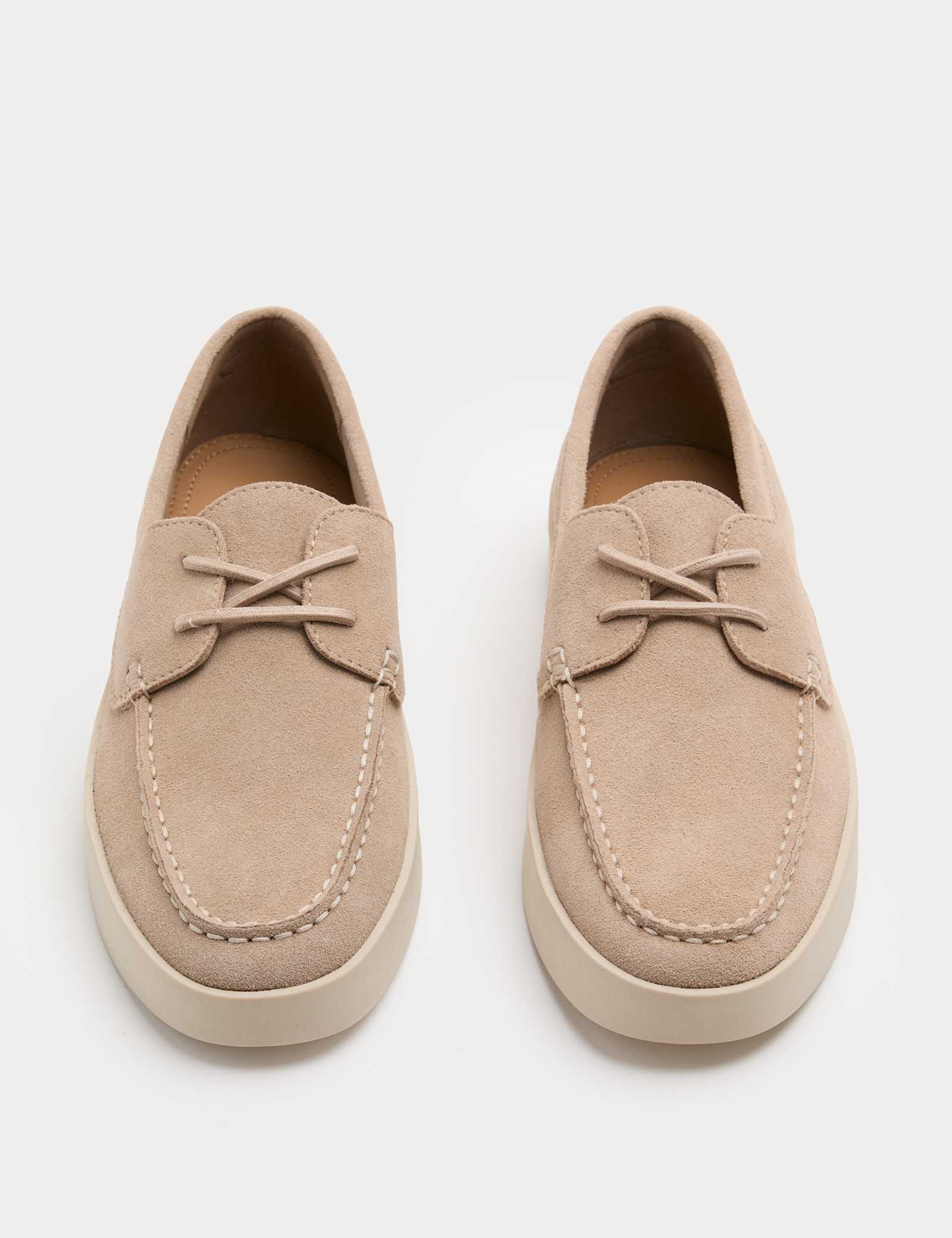 Suede White Sole Deck Shoes - image 5