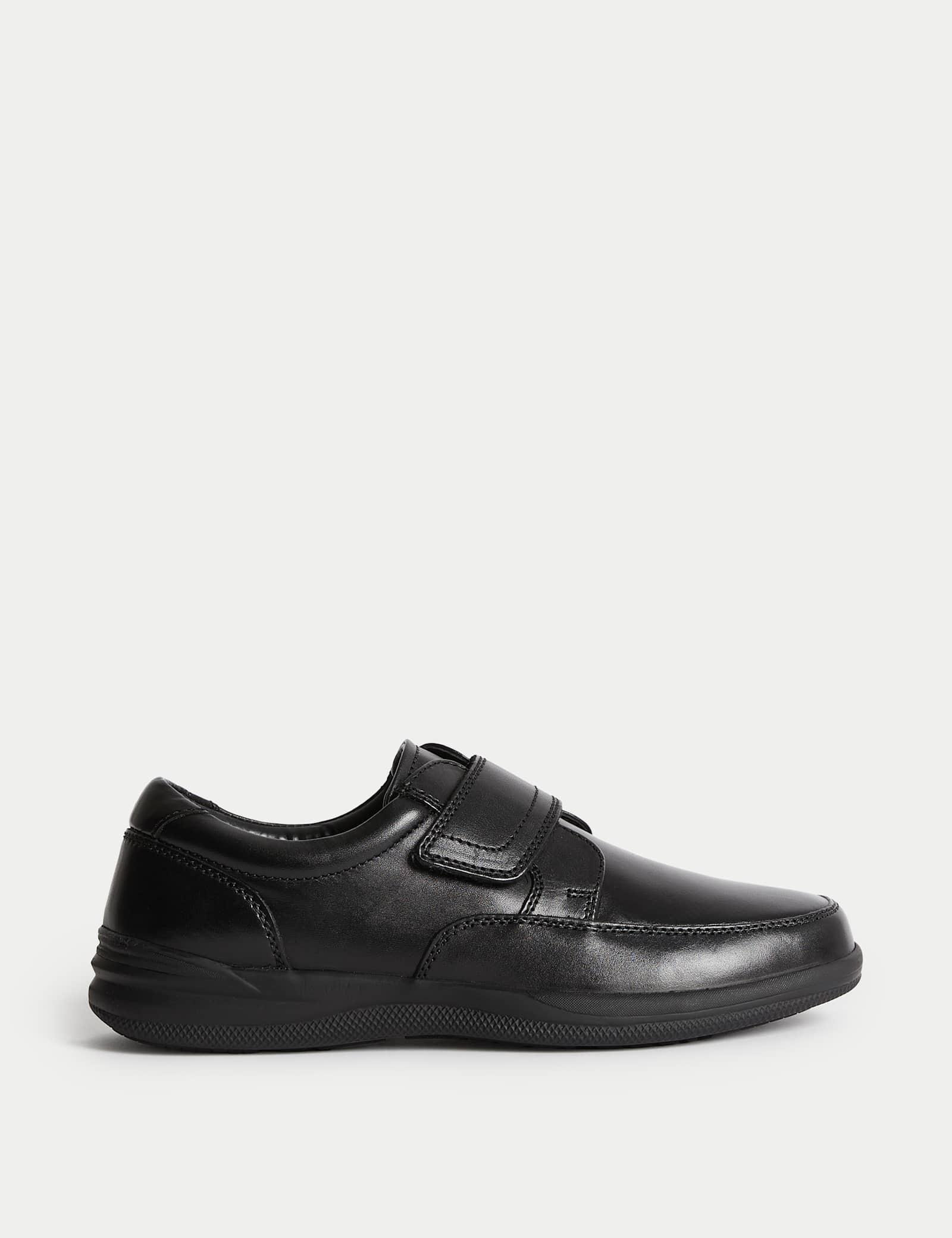 Wide Fit Leather Riptape Shoes - image 3