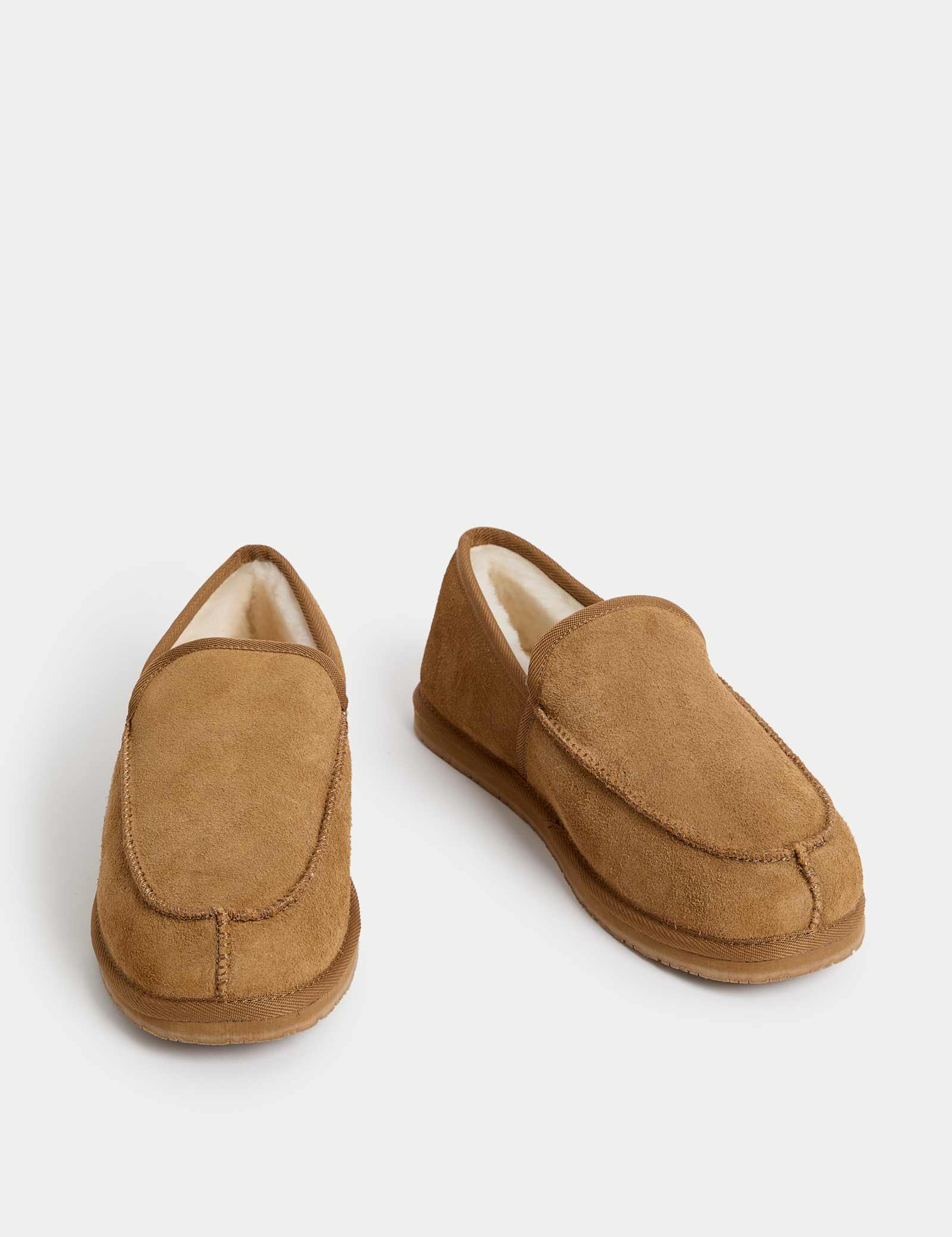 Suede Moccasin Slippers with Freshfeet - image 1