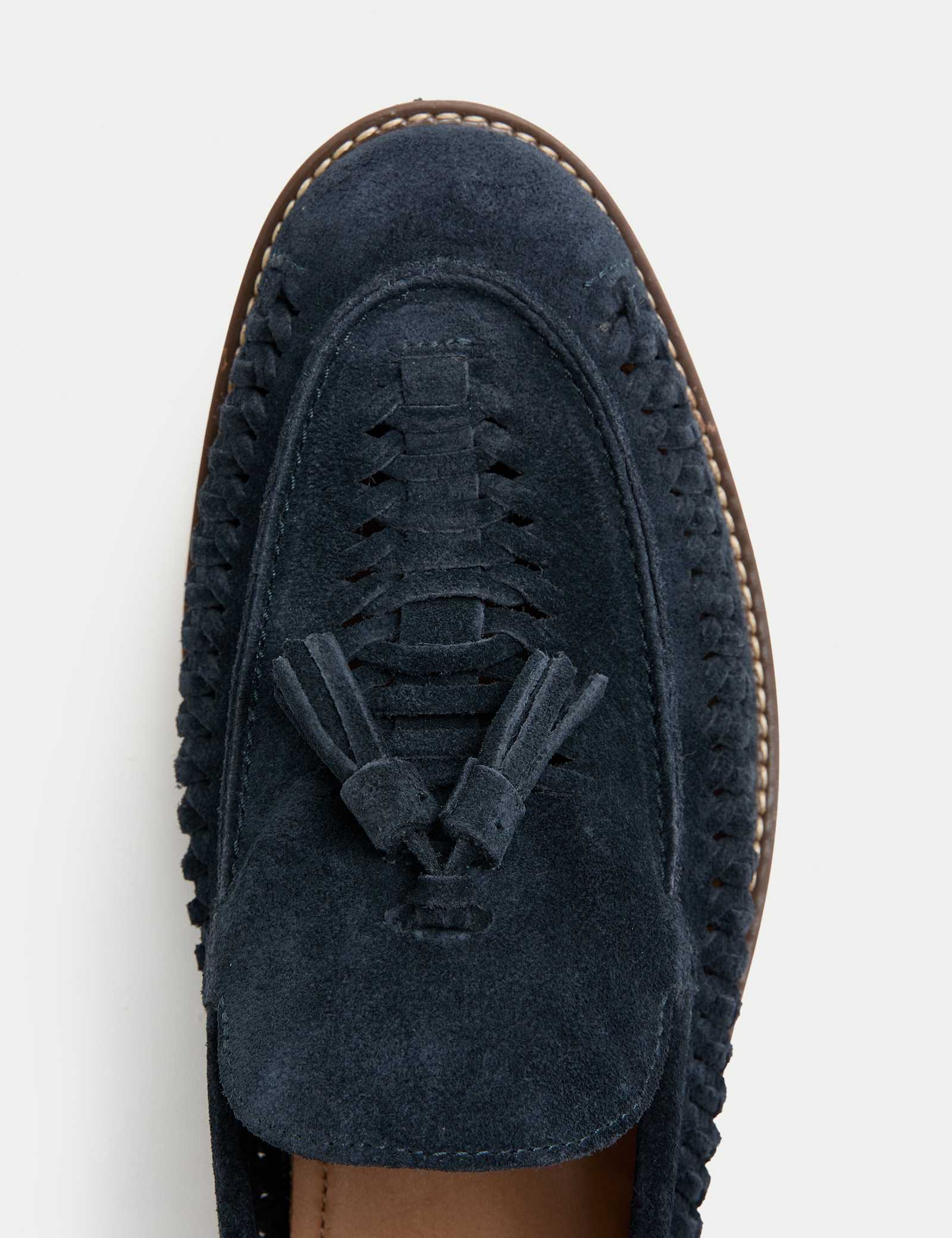Suede Slip On Loafers - image 4